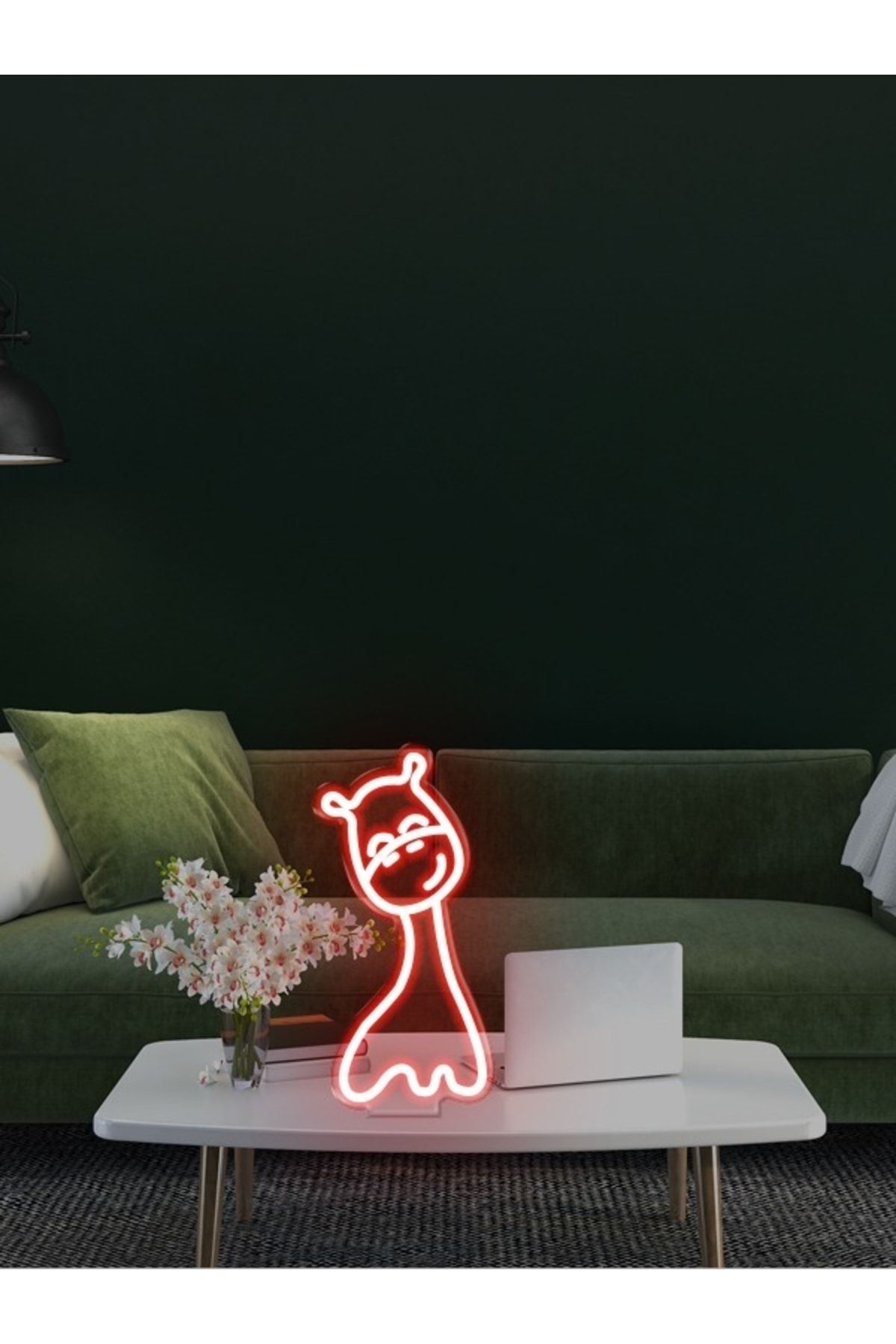 HYL Neon Led Zürafa Dekoratif Gece Aydınlatması Ve Dekoratif Aksesuar