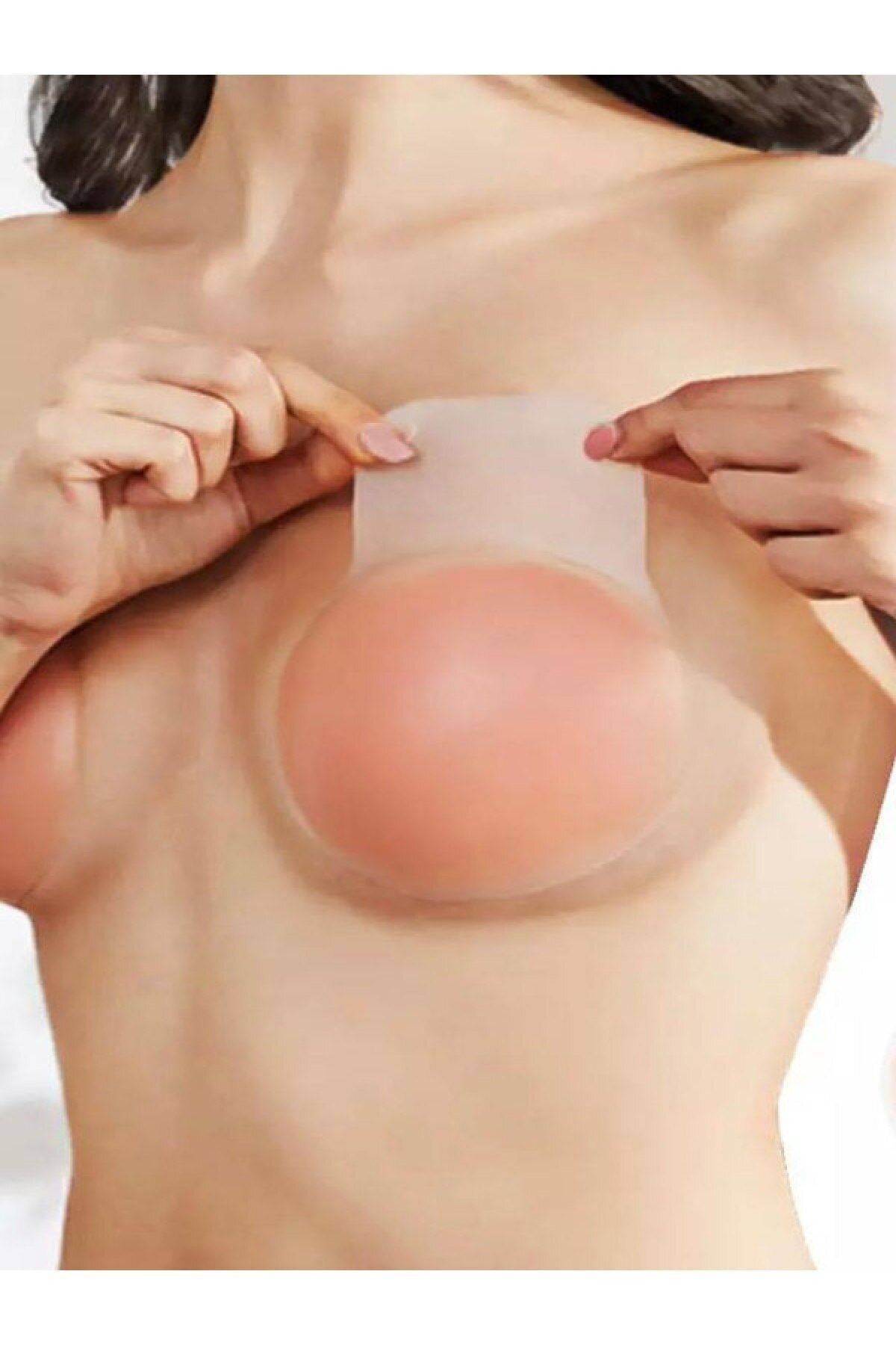AURRARİ Kadın Görünmez Dikişsiz Stil Kendinden Yapışkanlı Göğüs Dikleştirici Göğüs Ucu Kapatıcı Sütyen