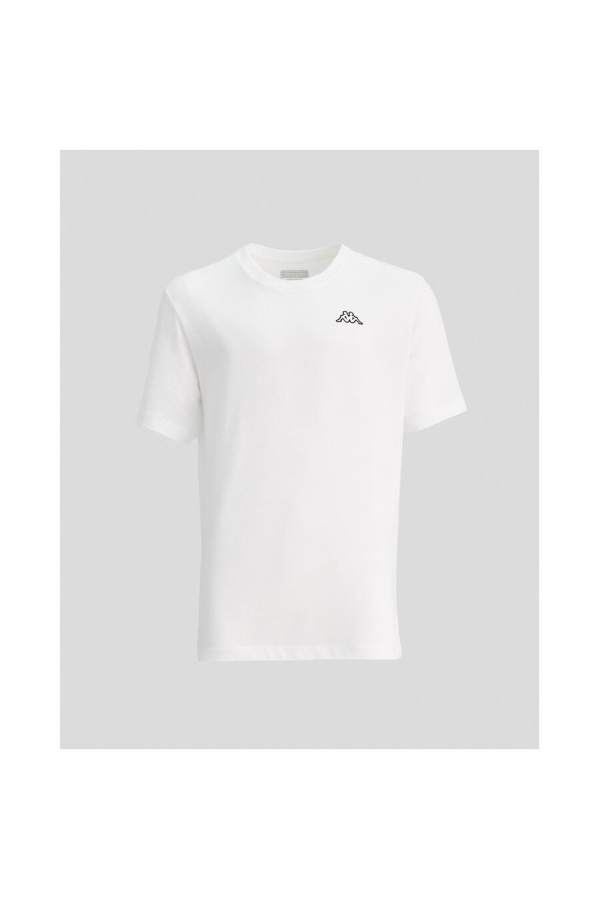 Kappa Logo Cafers Tk Erkek Beyaz Antrenman T-shirt - 331f7bw-001