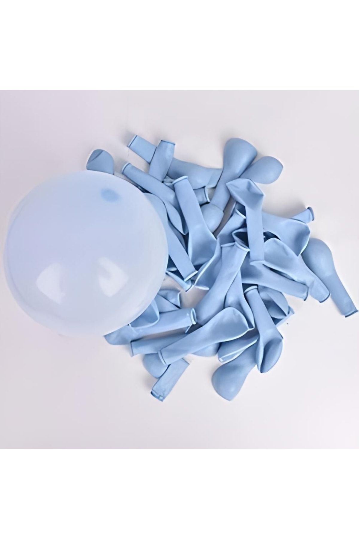 Big Party Mini Makaron Balon Mavi Renkli 6'' 100 'lü