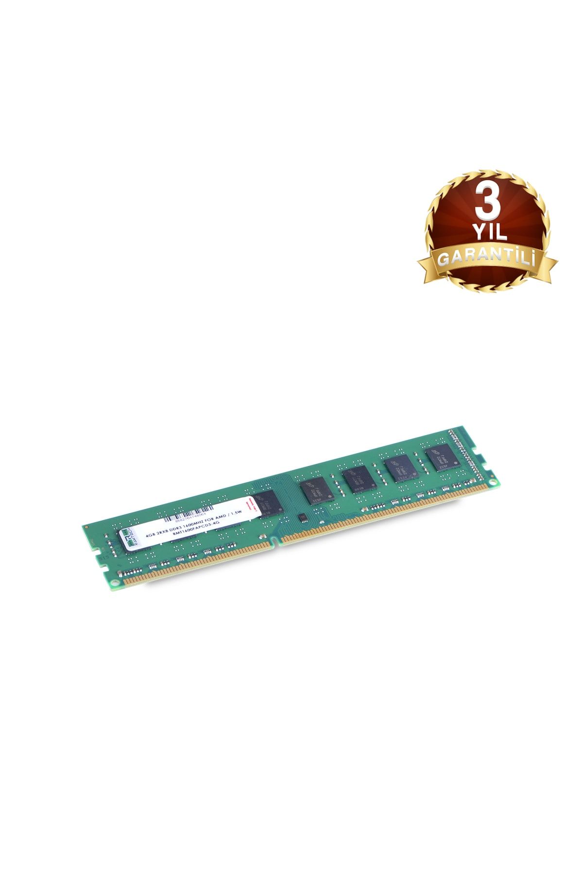 RAMTECH (SADECE AMD İŞLEMCİLERE UYUMLU) 4gb Ddr3 1600mhz Masaüstü Ram 1.5w