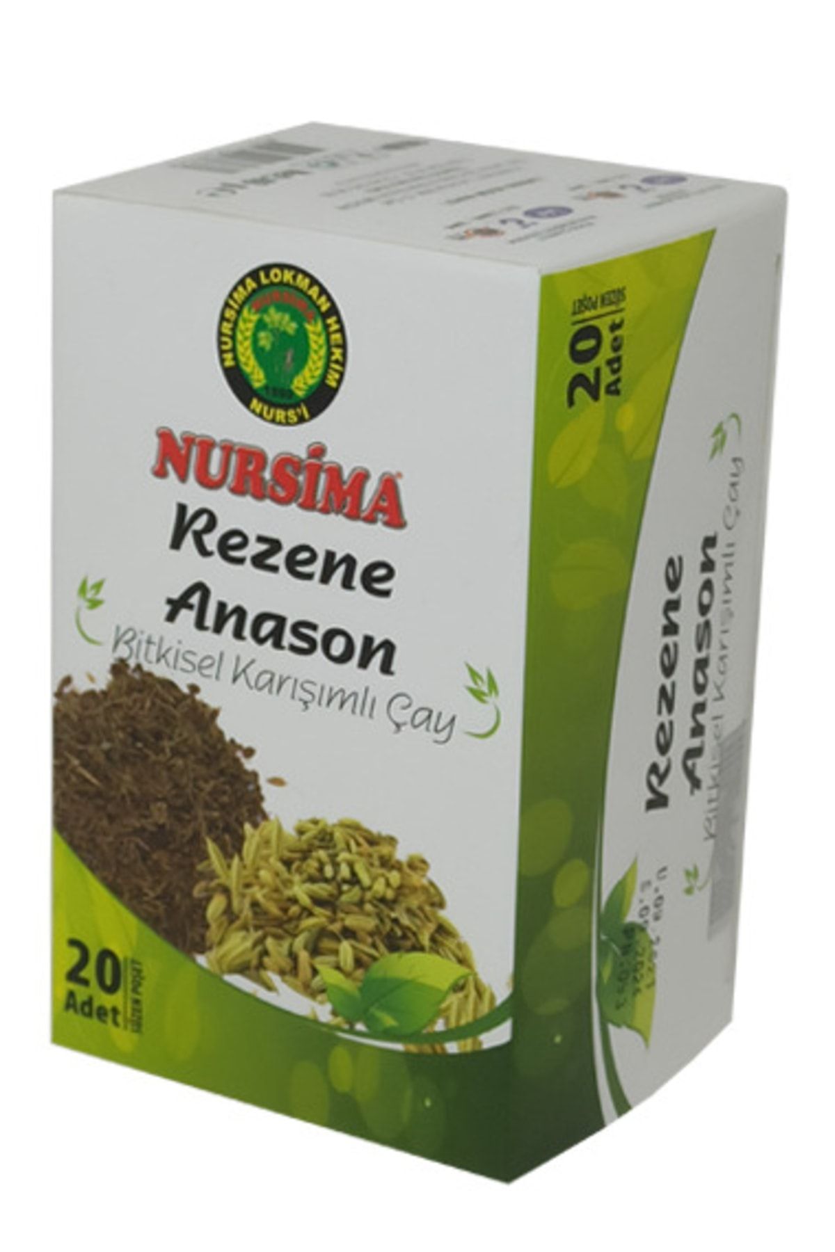 Nursima Rezene Anason Bitkisel Karışımlı Çay 20 Adet Süzen Poşet