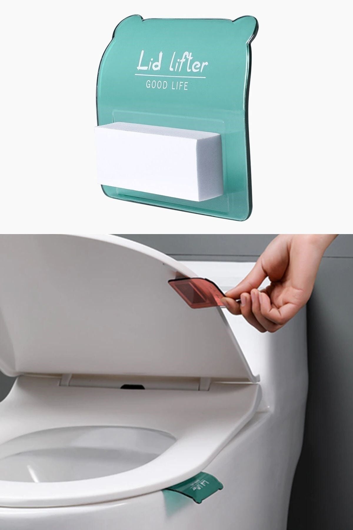 Buffer ® Hijyenik Taşınabilir Yapışkanlı Tuvalet Koltuk Kaldırıcı Klozet Kapak Kaldırma Pedi Tutamacı