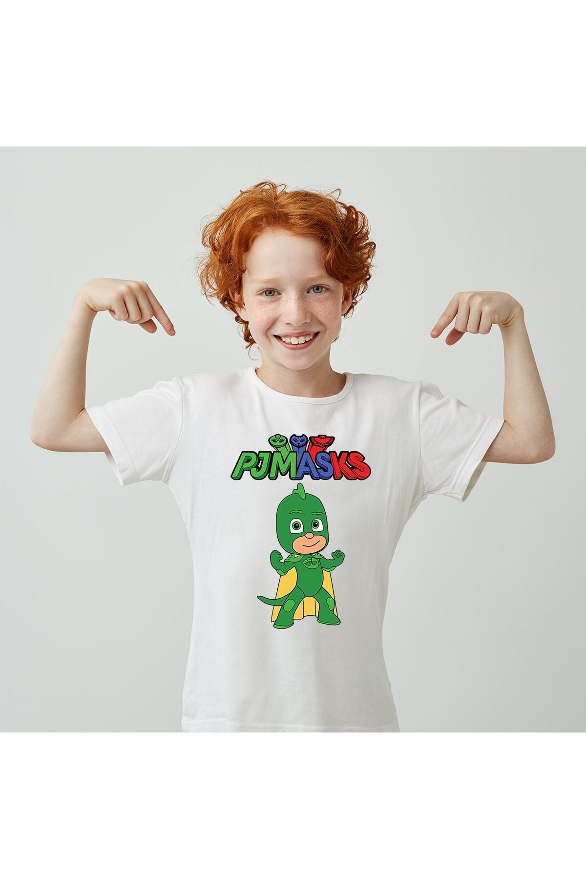 hilon Pj Masks Greg Baskılı Unisex Çocuk Tişört H10