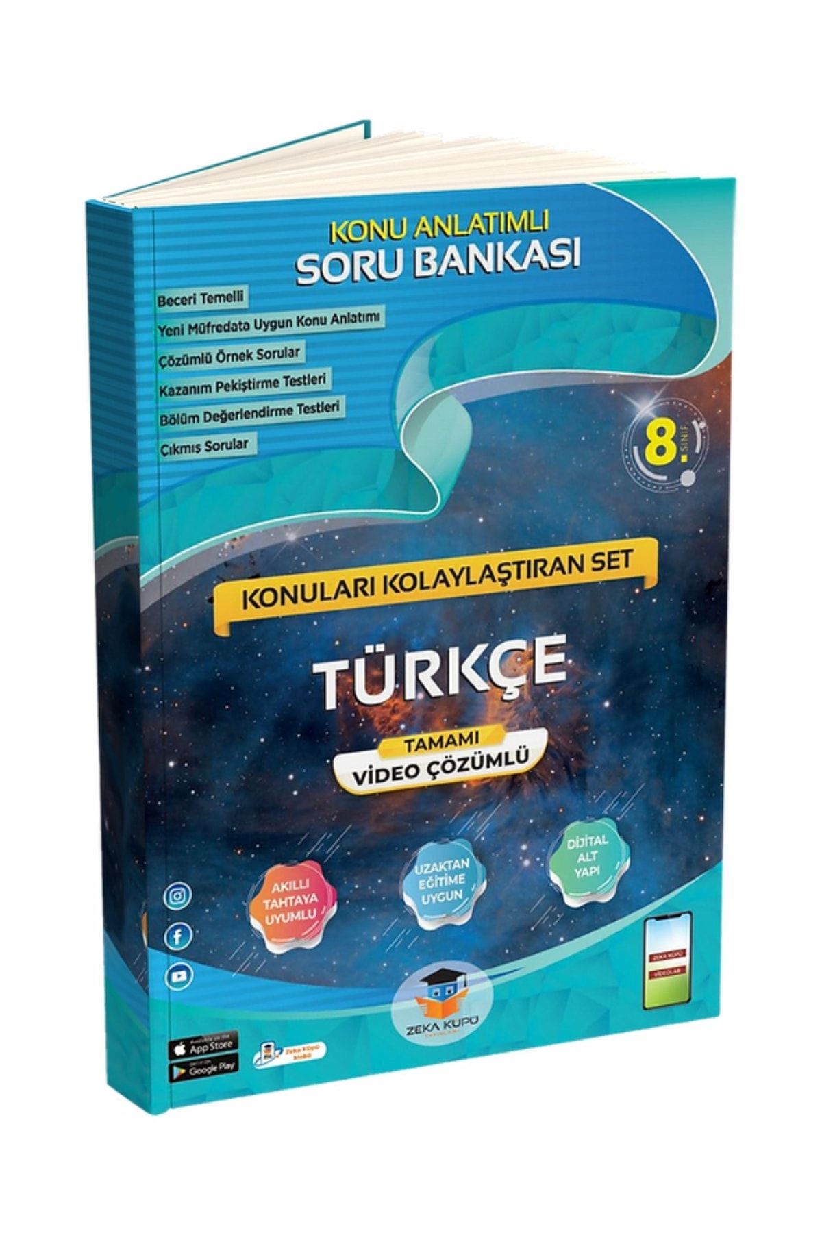 Zeka Küpü Yayınları 8. Sınıf Türkçe Konu Anlatımlı Soru Bankası