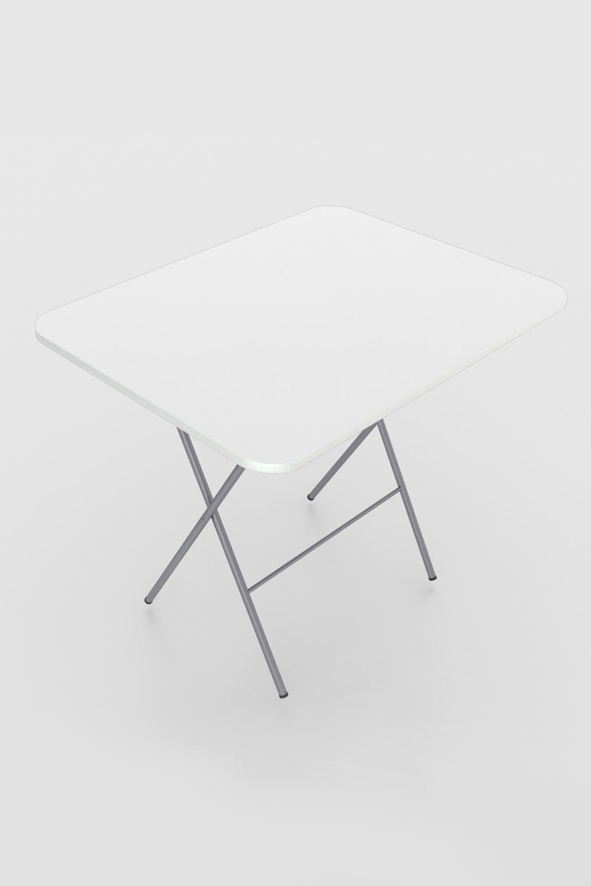 Mimilos Root 60 X 80cm Katlanabilir Masa Katlanır Balkon Yemek Ders Çalışma Masası - Beyaz