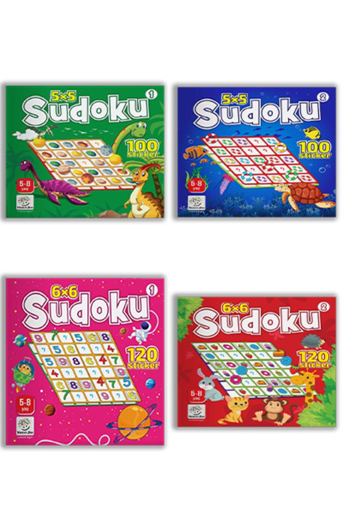 Yükselen Zeka Yayınları 5 8 Yaş Stickerlı Sudoku Seti Yükselen Zeka