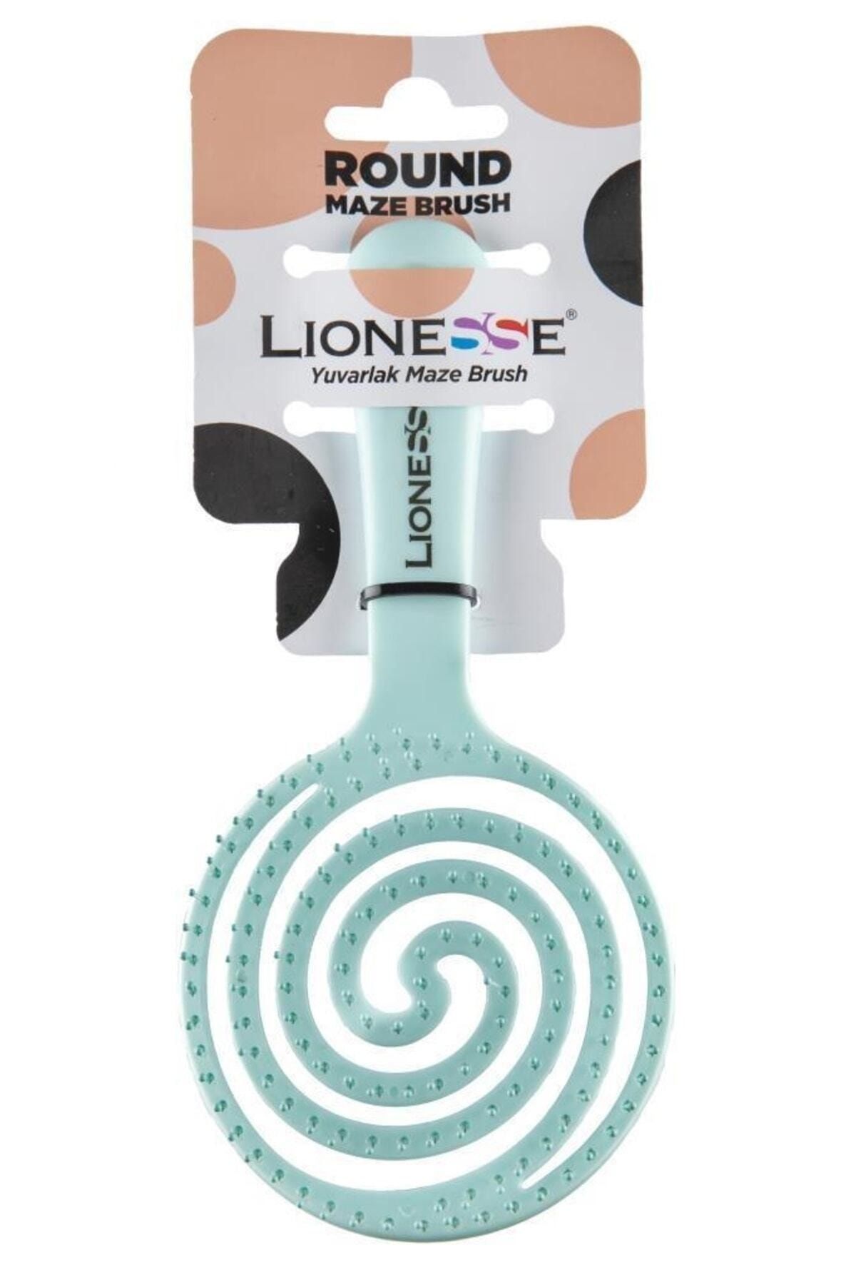 Lionesse Koçak Kozmetik Yuvarlak Maze Brush Mavi