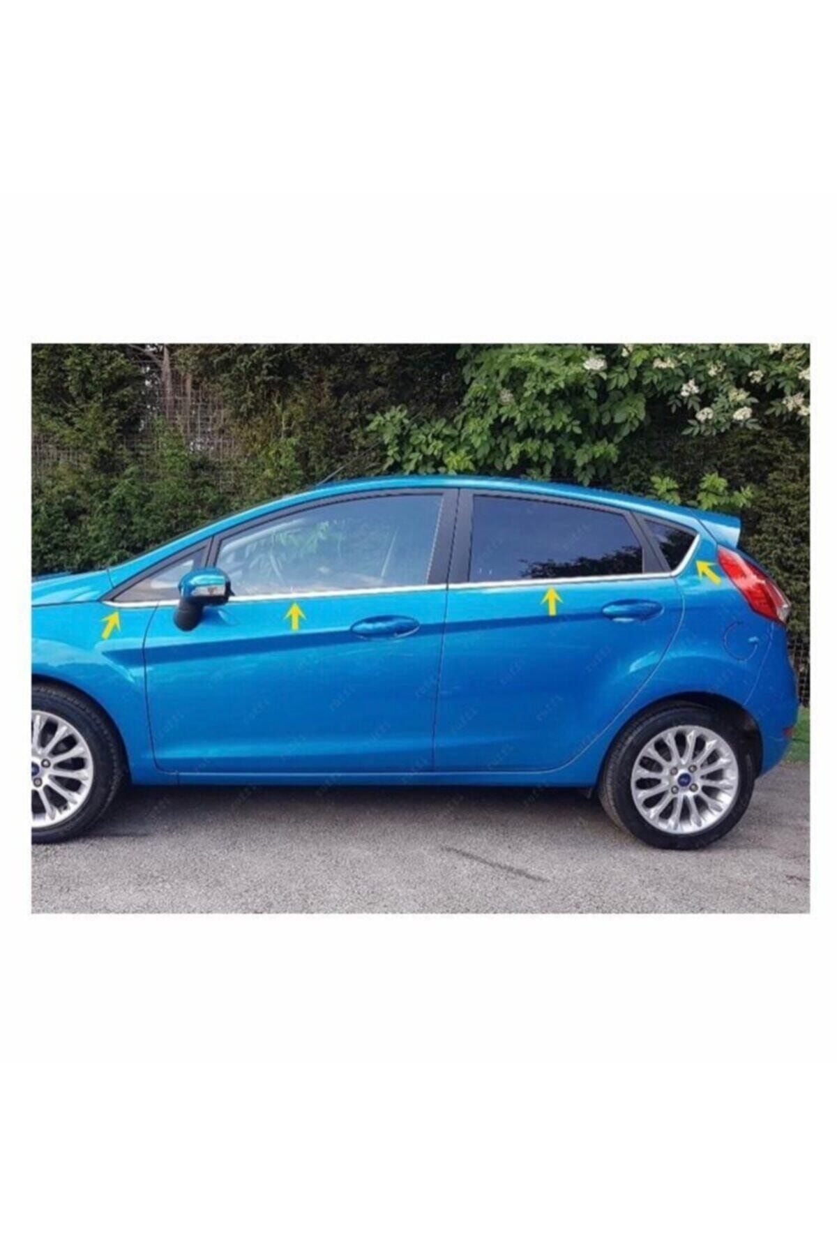 FAMS OTO AKSESUAR Ford Fiesta Krom Cam Çıtası 8 Prç. 2008-2017 Arası P.çelik