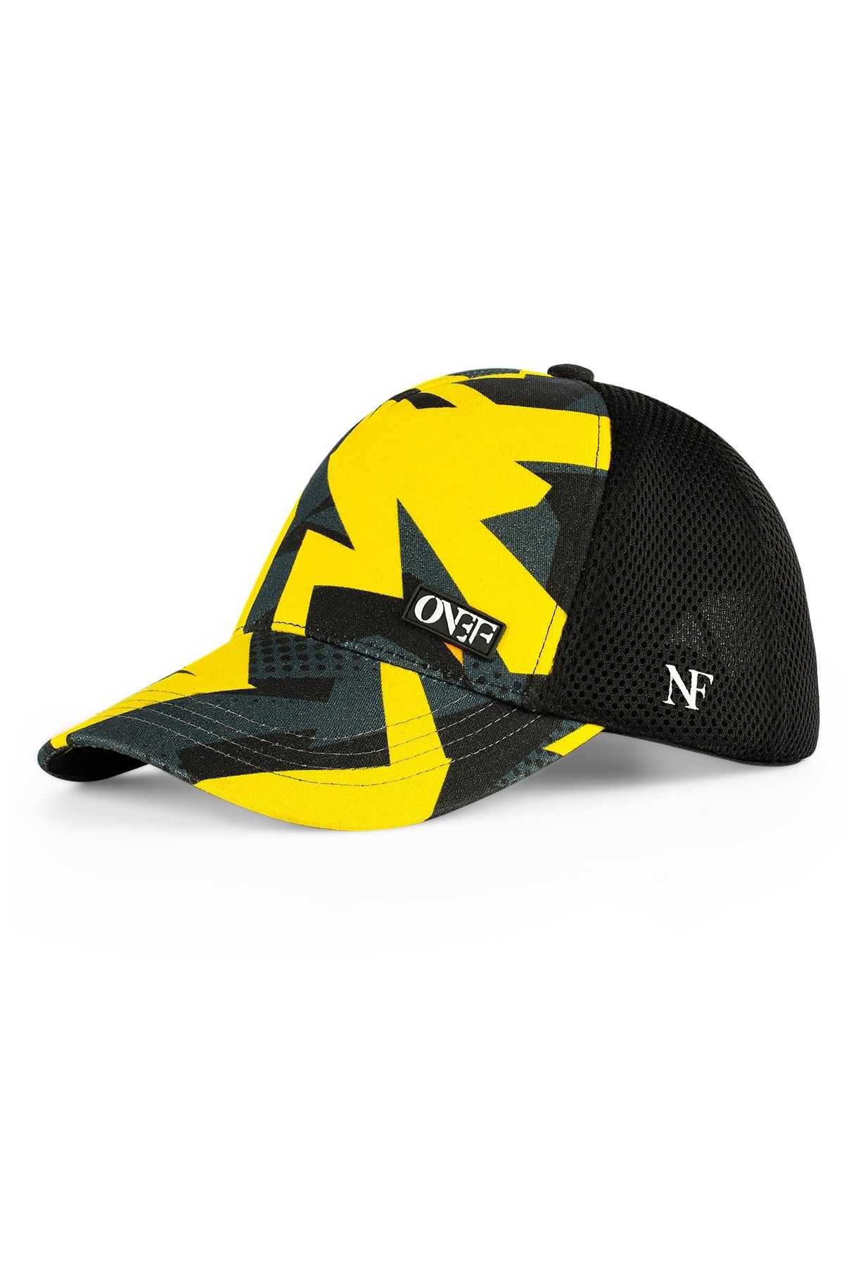 ONEFOFFİCİAL Thunderbolt Air Fileli Ve Desenli Sarı-siyah Onef Spor Şapka - Unisex