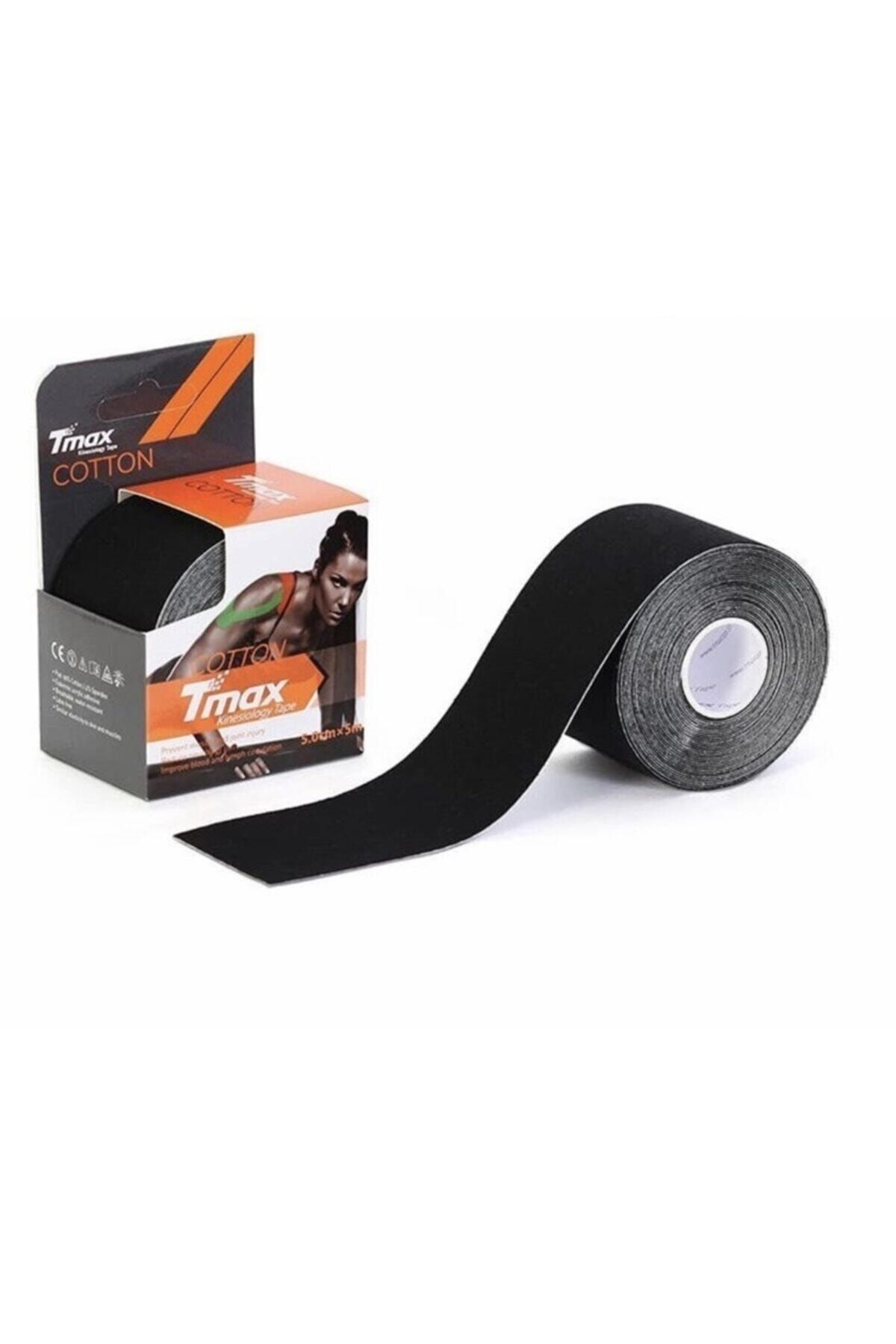 TMAX Tape Kinesio Ağrı Bandı Siyah Renk 5 Metre X 5 Cm