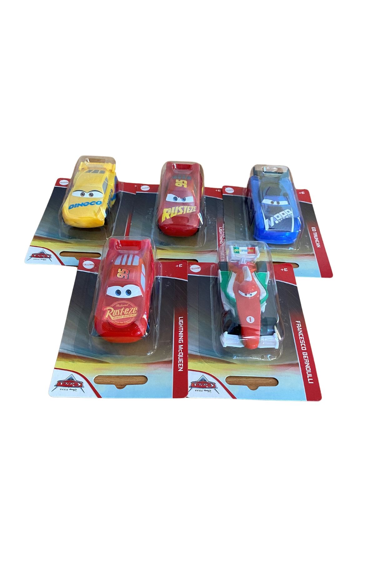 DİSNEY Şimşek Mcqueen Disney Lisanslı Mattel Oyuncak Arabalar 5'li Set