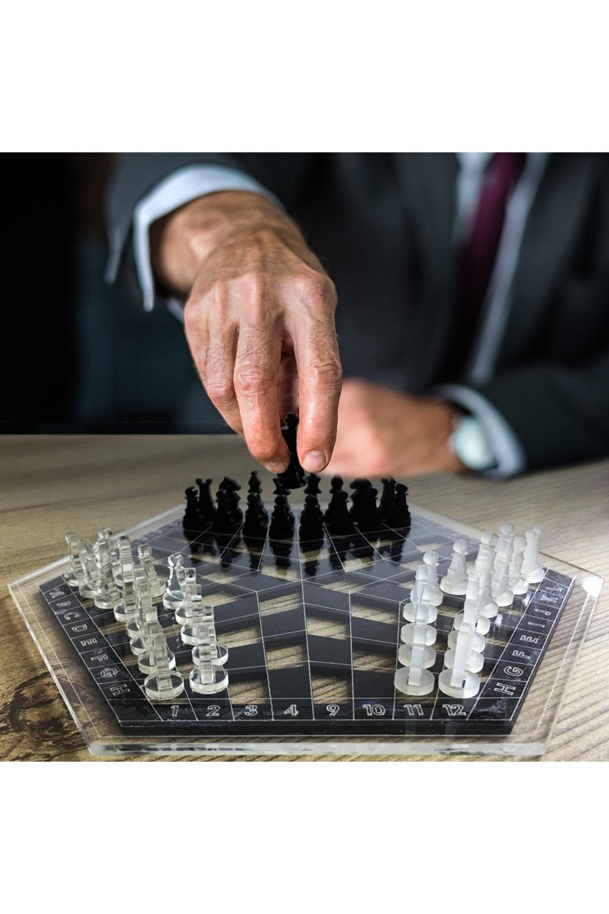 standarts Makta ® 3 Kişilik Satranç Seti - 3 Player Chess