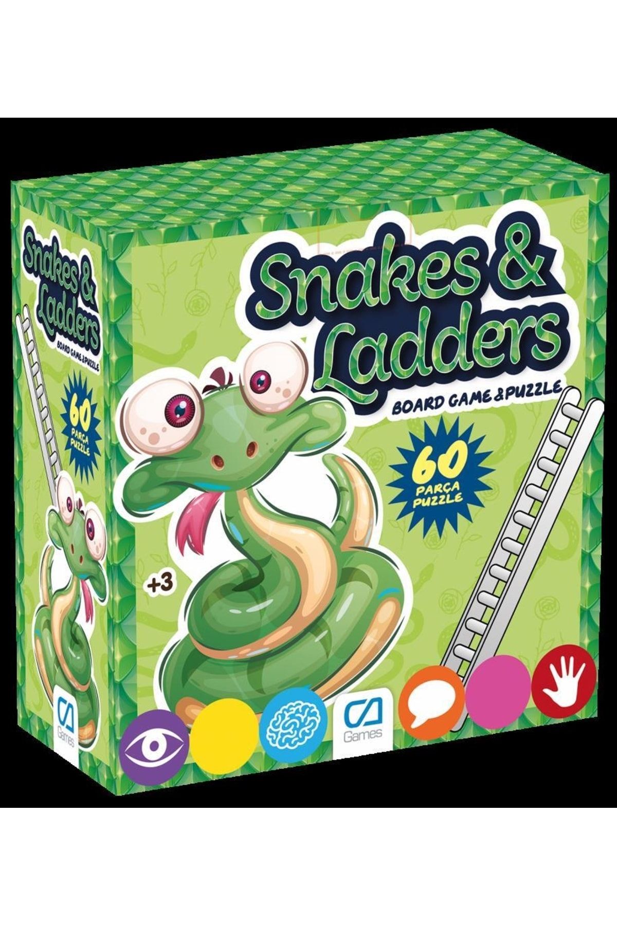 CA Games Snake & Ladders 60 Parça Puzzle Eğitici Ve Öğretici Oyun