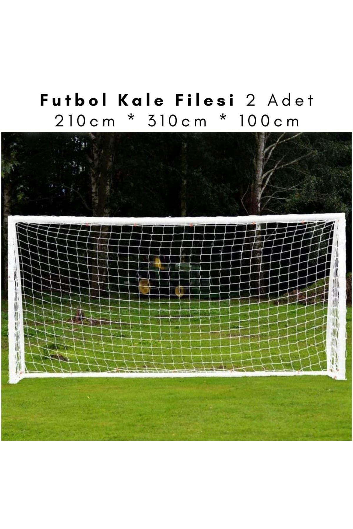 ÖZBEK Futbol Kale Filesi - Halı Saha Futbol Kale Ağı 210 * 310 * 100cm (2 Adet File)