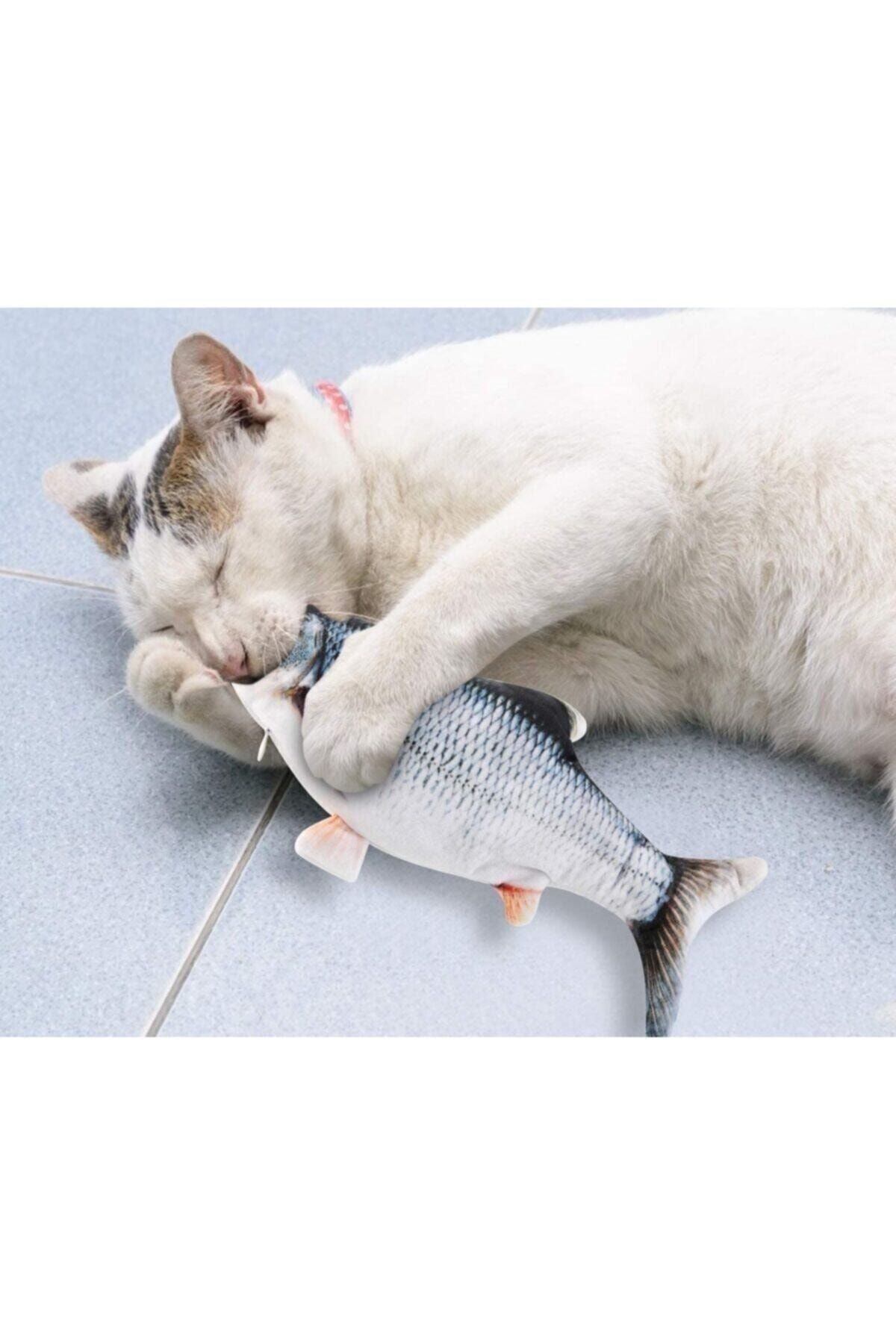 SOFTLAND Dans Eden Balık Şarj Edilebilir Kedi Oyuncağı Gerçekçi Görünüm