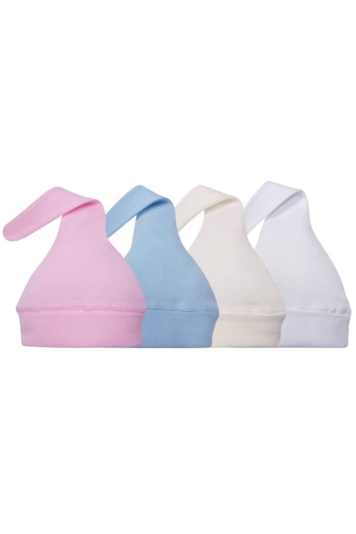 Genel Markalar Unisex Bebek Renkli Sevi Bebe Üstten Bağcıklı Şapka