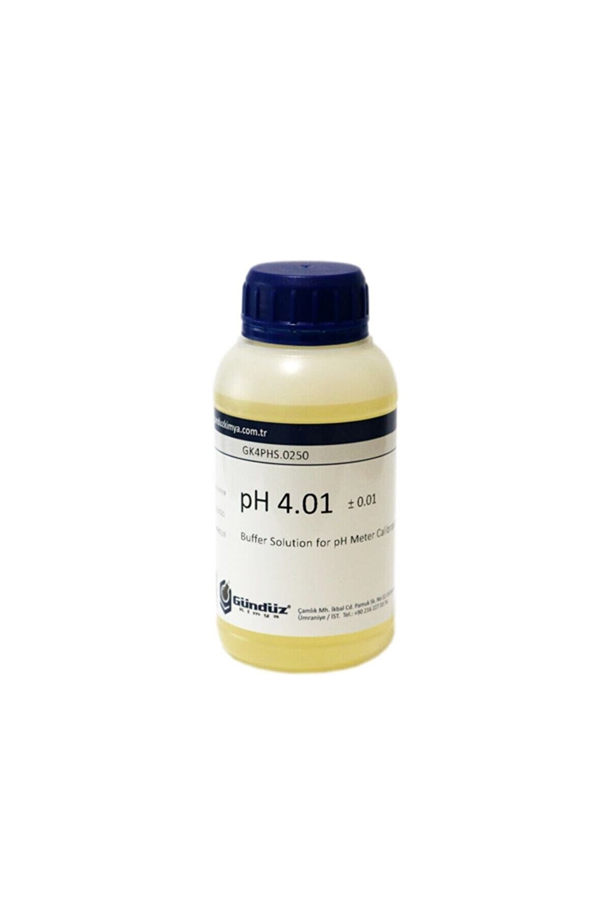 Gündüz Kimya Ph 4 Kalibrasyon Sıvısı - Ph Buffer - 250 ml
