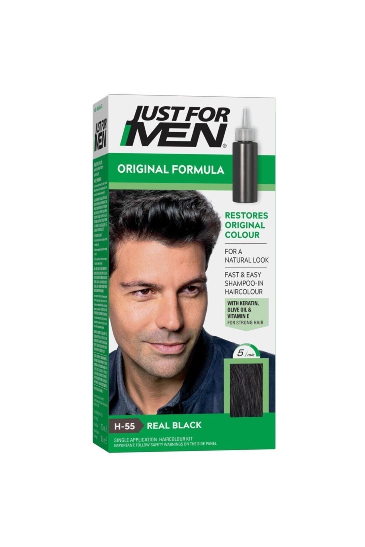 Just For Men Saç Boyası Real Black Siyah H-55 456