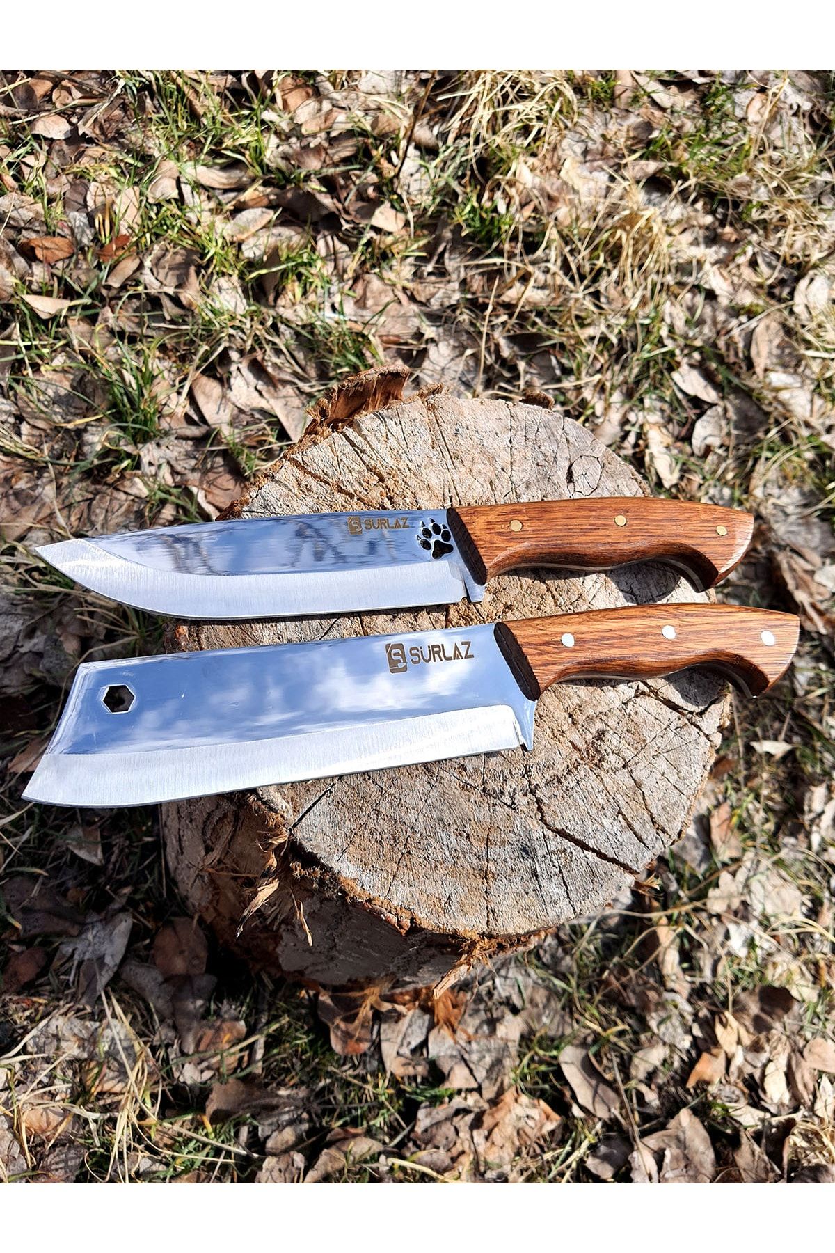 SürLaz Kamp Mutfak Bıçak Seti Ourdoor Bıçak 2'li
