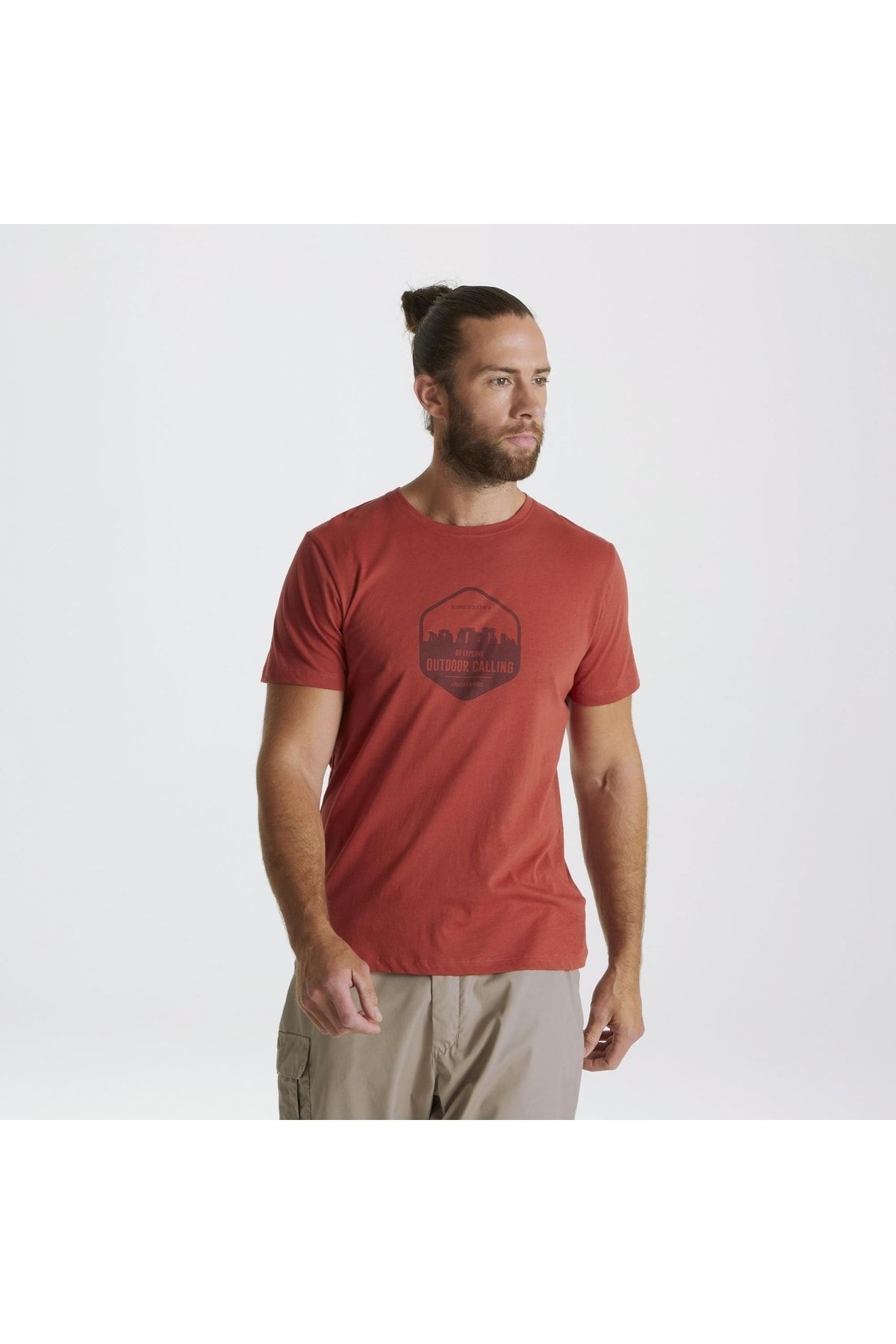 Craghoppers Mightie Erkek T-shirt-kırmızı