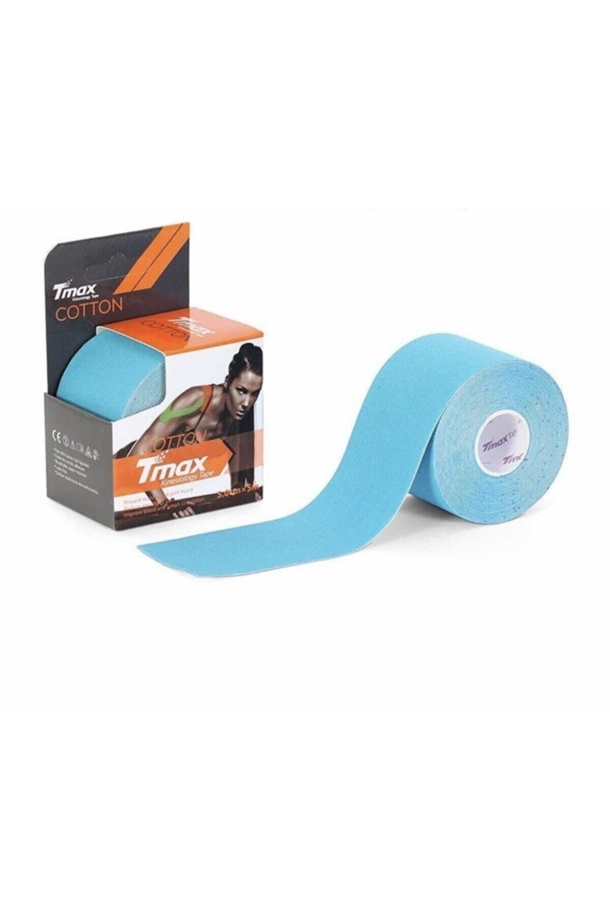 TMAX Tape Kinesio Ağrı Bandı Mavi Renk 5 Metre X 5 Cm