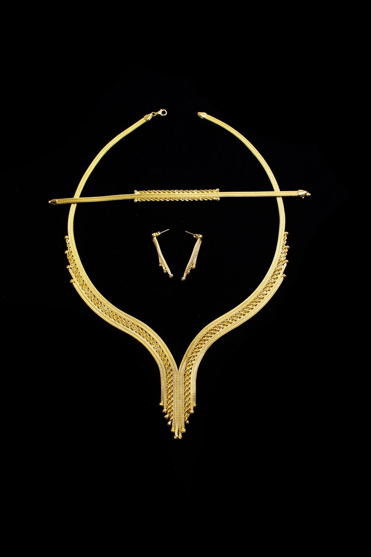 Emir Gold 14 Ayar Altın Italyan Dorika Hasır Set