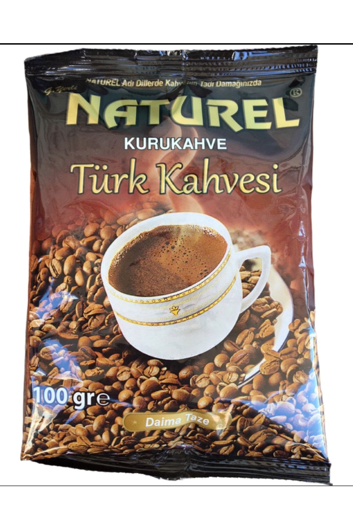 NATUREL Türk Kahvesi 100 Gr, Taze Öğütülmüş, %100 Arabica