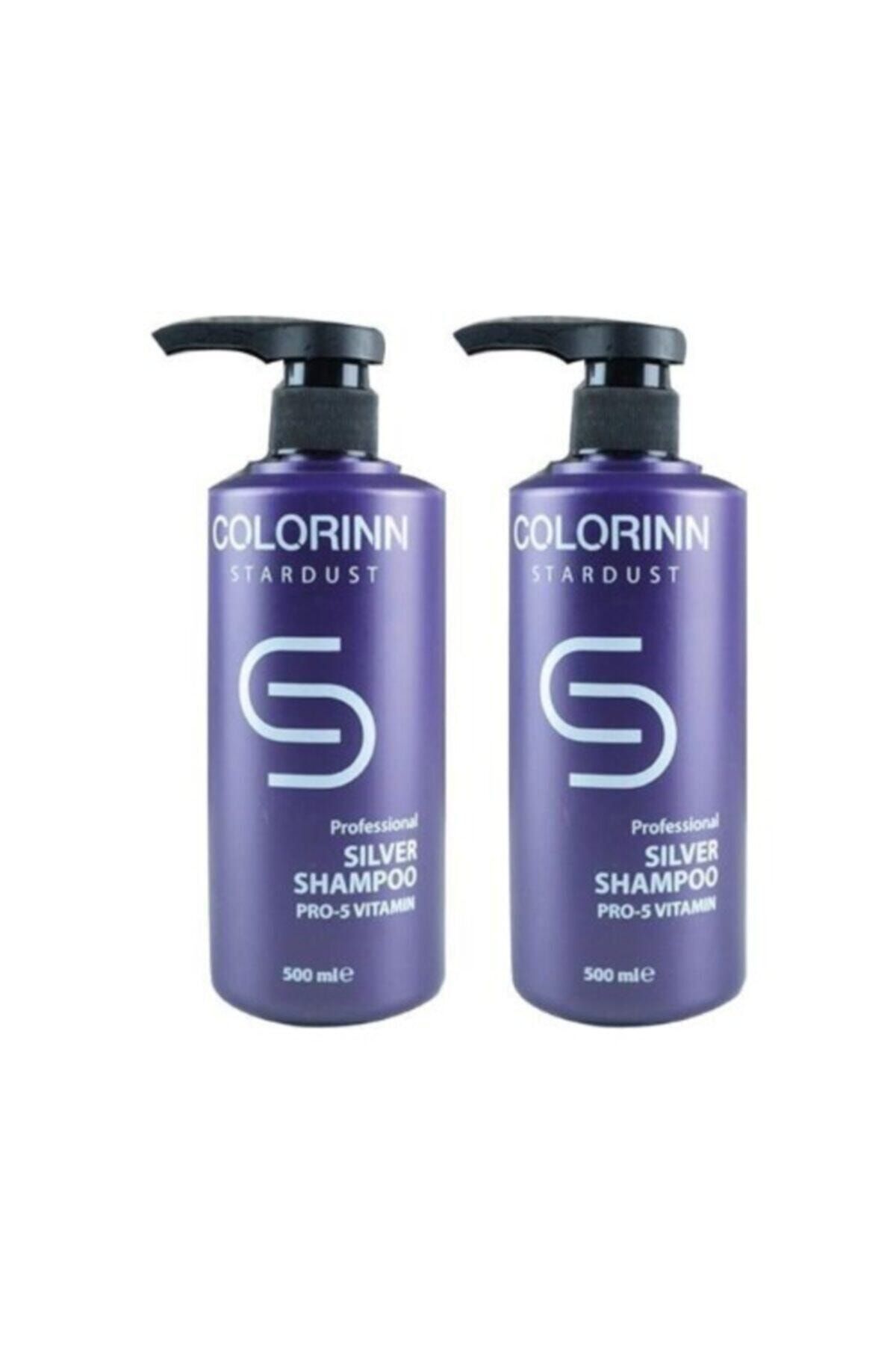 Colorinn Stardust Silver Mor Şampuan 500 ml 2 Adet