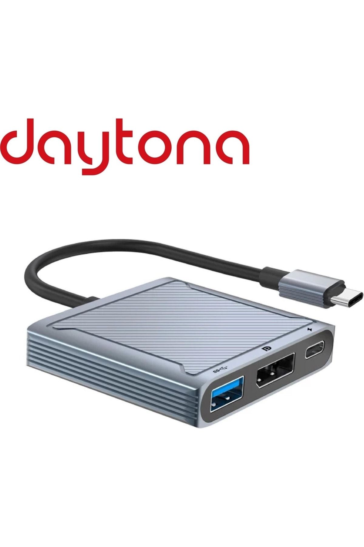 Daytona Dp-01 Type-c To Displayport Multifunction 8k 60hz Çevirici Dönüştürücü Aktarıcı Adaptör
