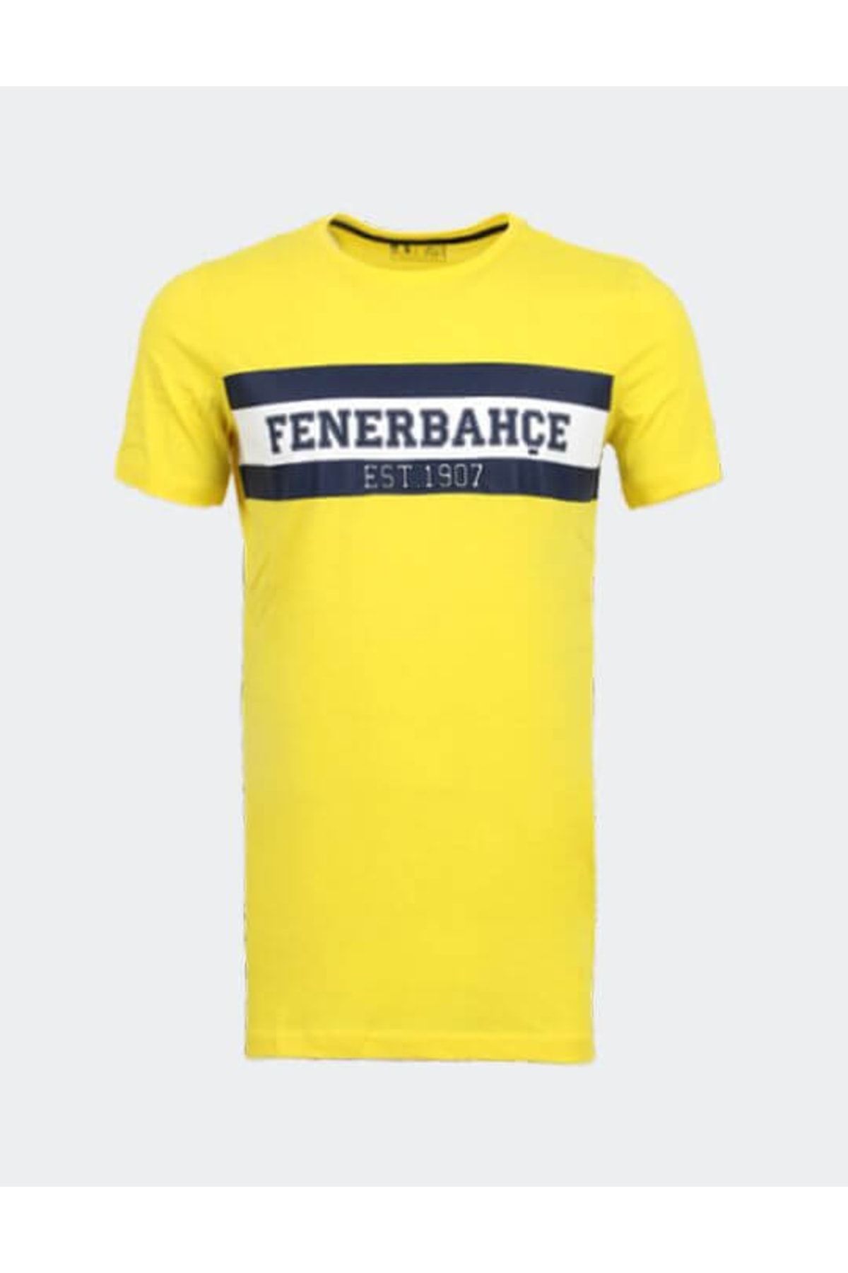 Fenerbahçe Erkek Sarı Yazılı T-shirt