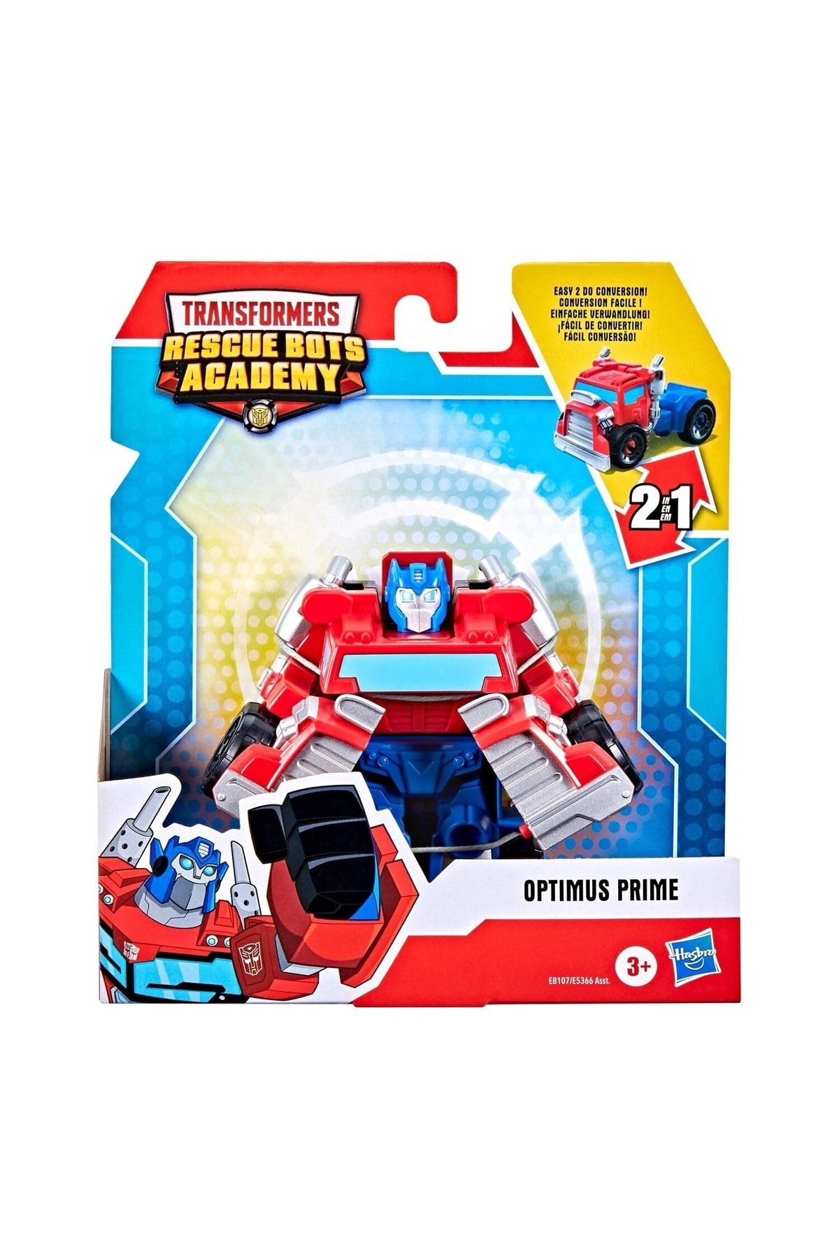 transformers Rescue Bots Academy Optimus Prime Dönüştürme Oyuncak 11cm Figür