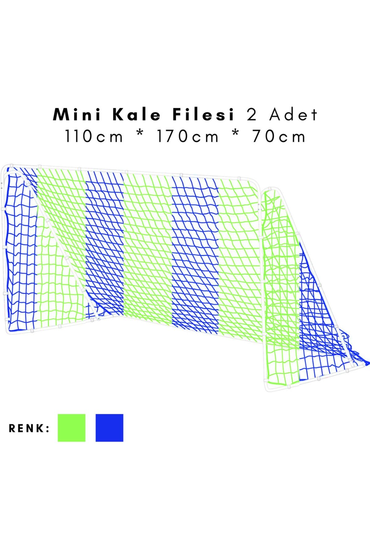 ÖZBEK Minyatür Kale Filesi - Mini Kale Ağı 110 * 170 * 70cm (2 Adet File)