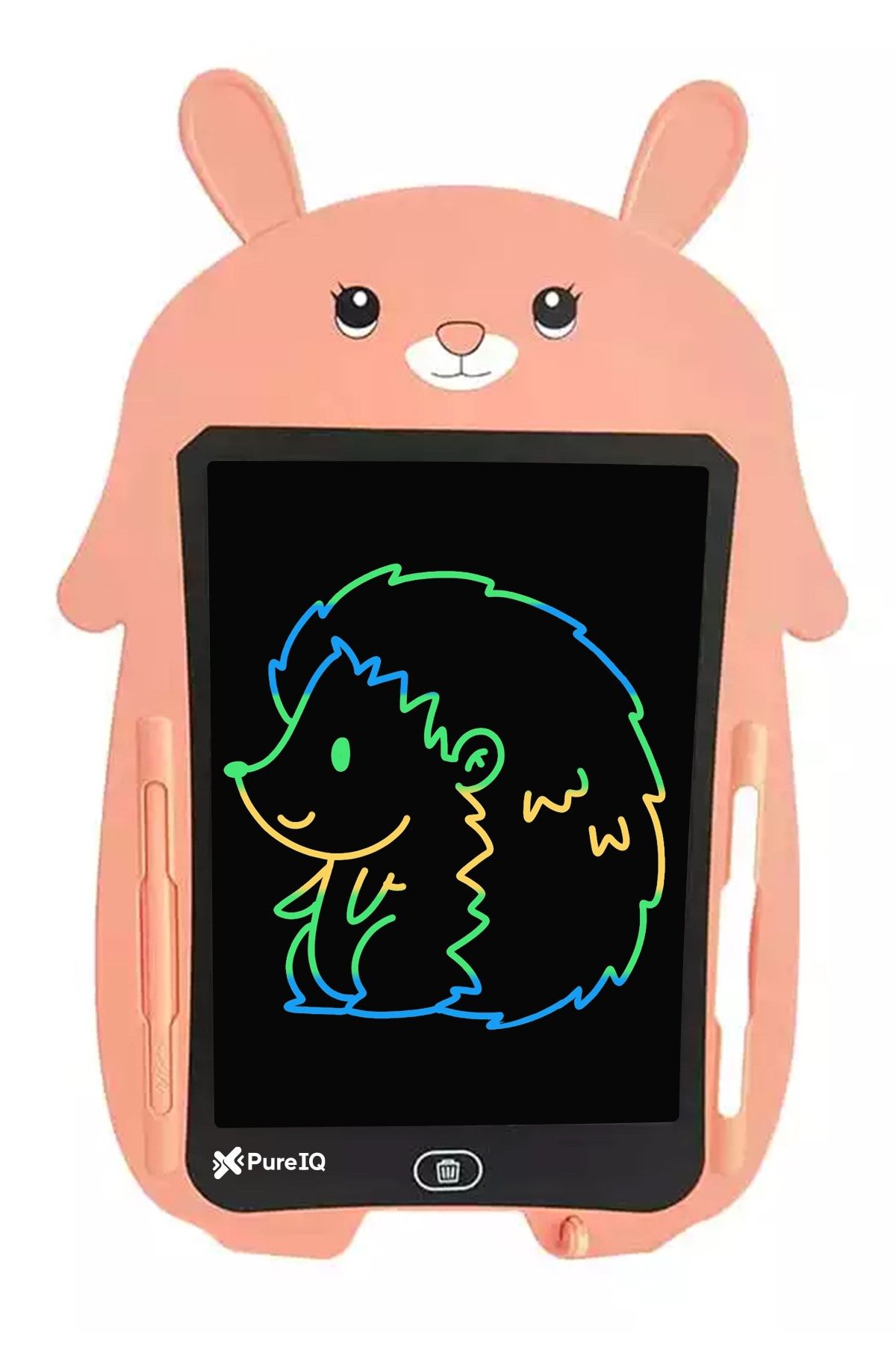 Pure IQ Pembe Tavşan Dijital Çocuk Yazı Tableti Çizim Tahtası Lcd 8.5 Inc Ekranlı Bilgisayar Yedek Kalemli