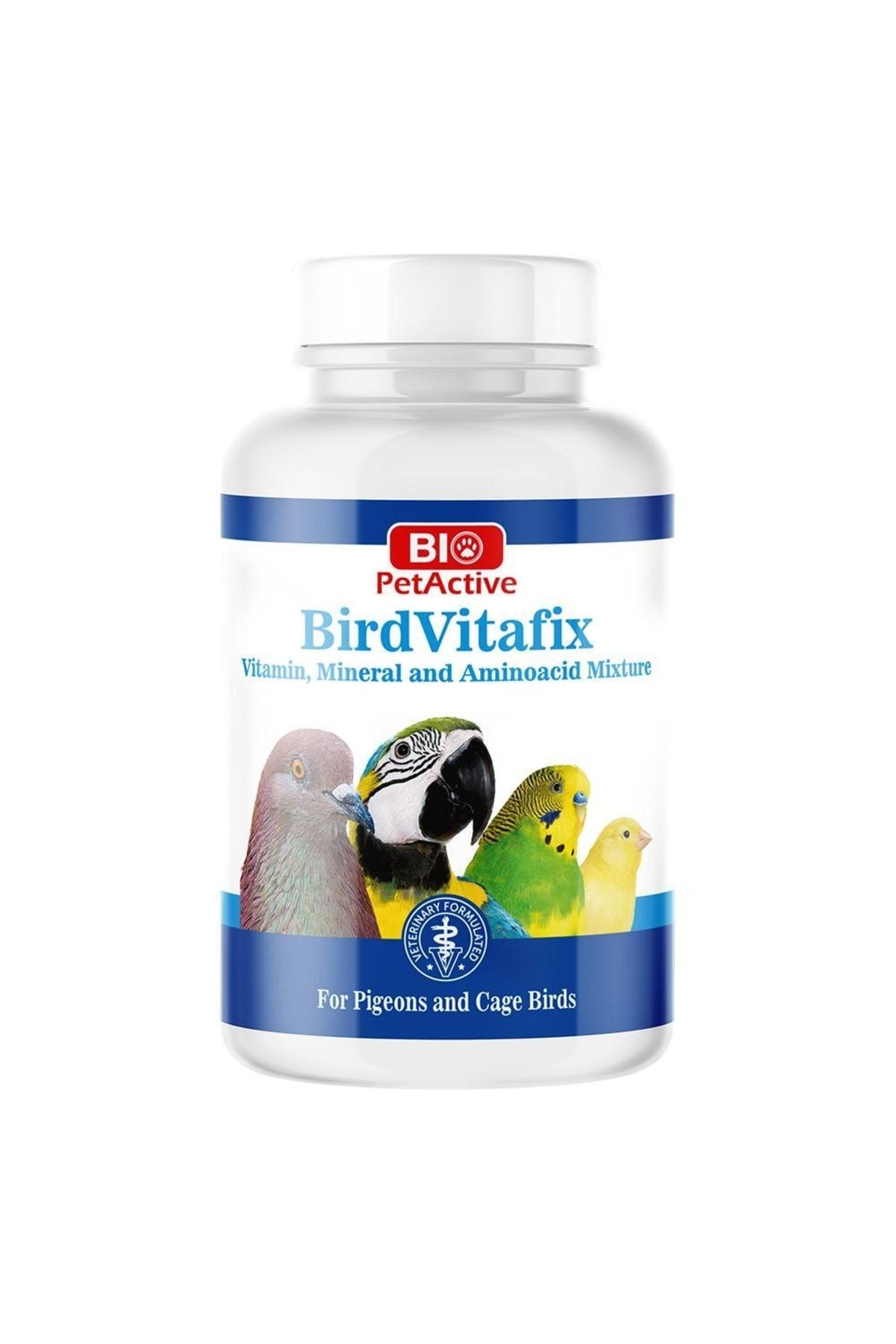 Bio PetActive Birdvitafix Papağan Kanarya Muhabbet Kuşu Güvercin Kuş Vitamini 75gr