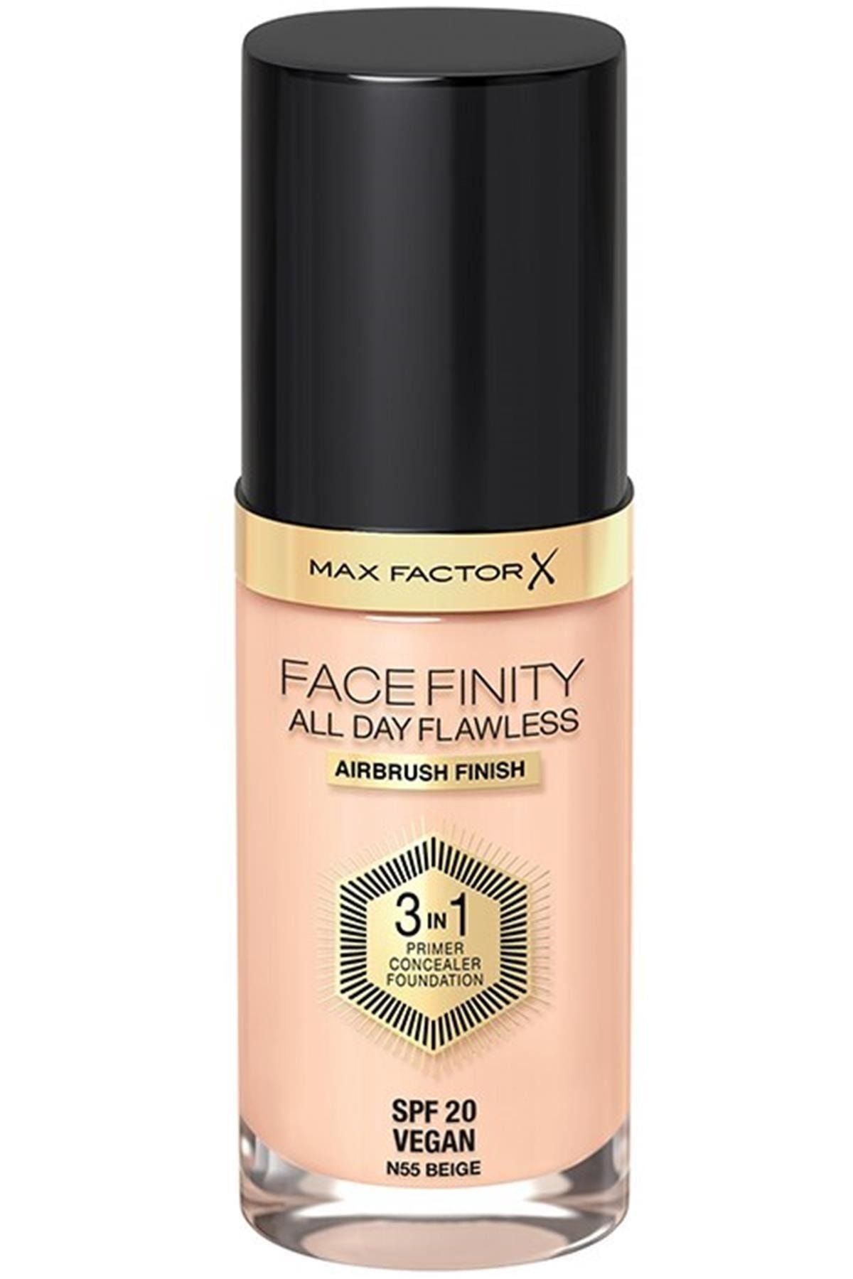 Max Factor Facefinity 3'ü 1 Arada Kalıcı Fondöten 55 Beige