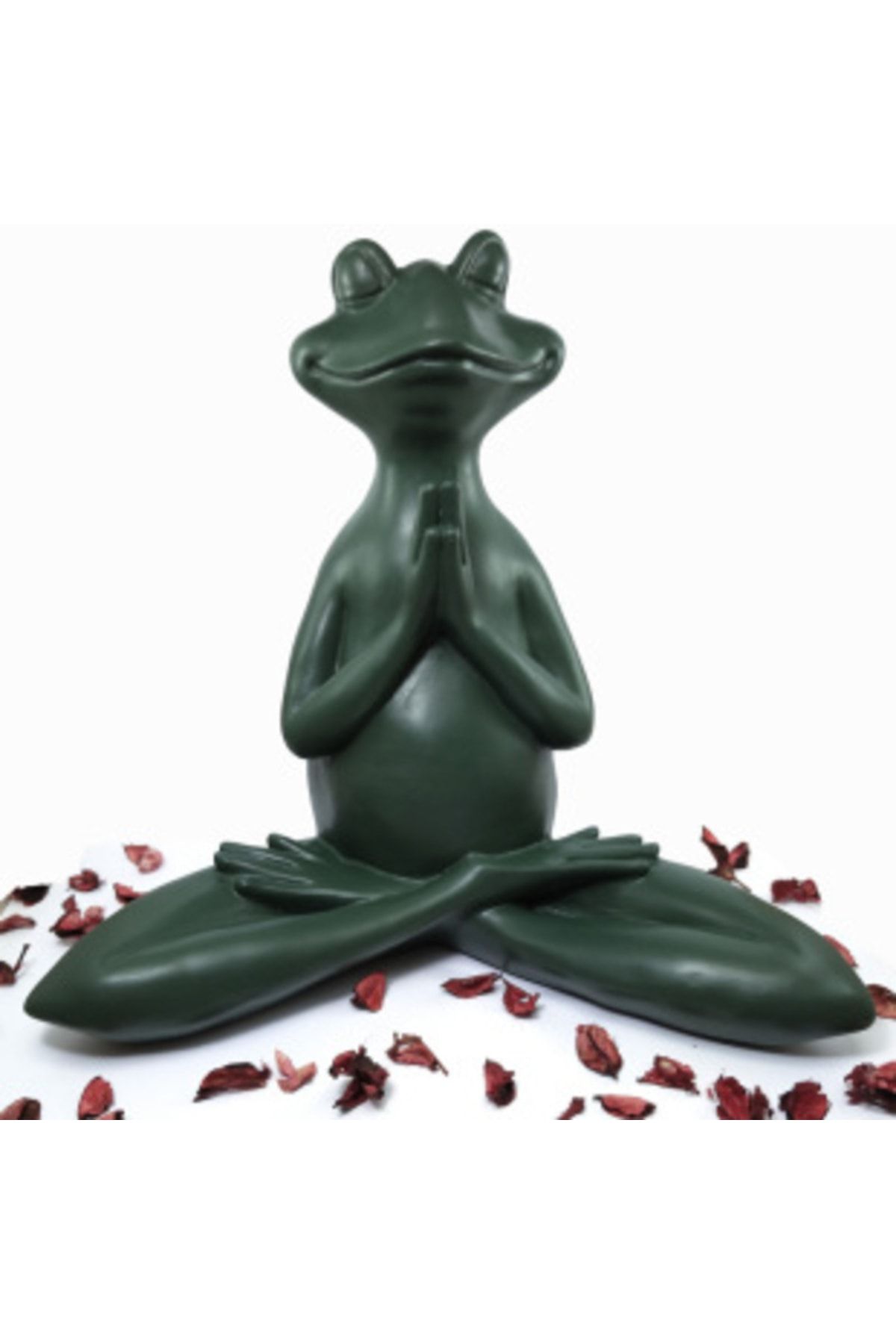Dekoromi Dekoratif Yogacı Kurbağa Heykel Biblo