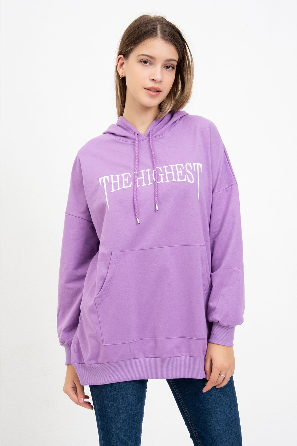 Mossta The Highest Baskılı Sweatshirt
