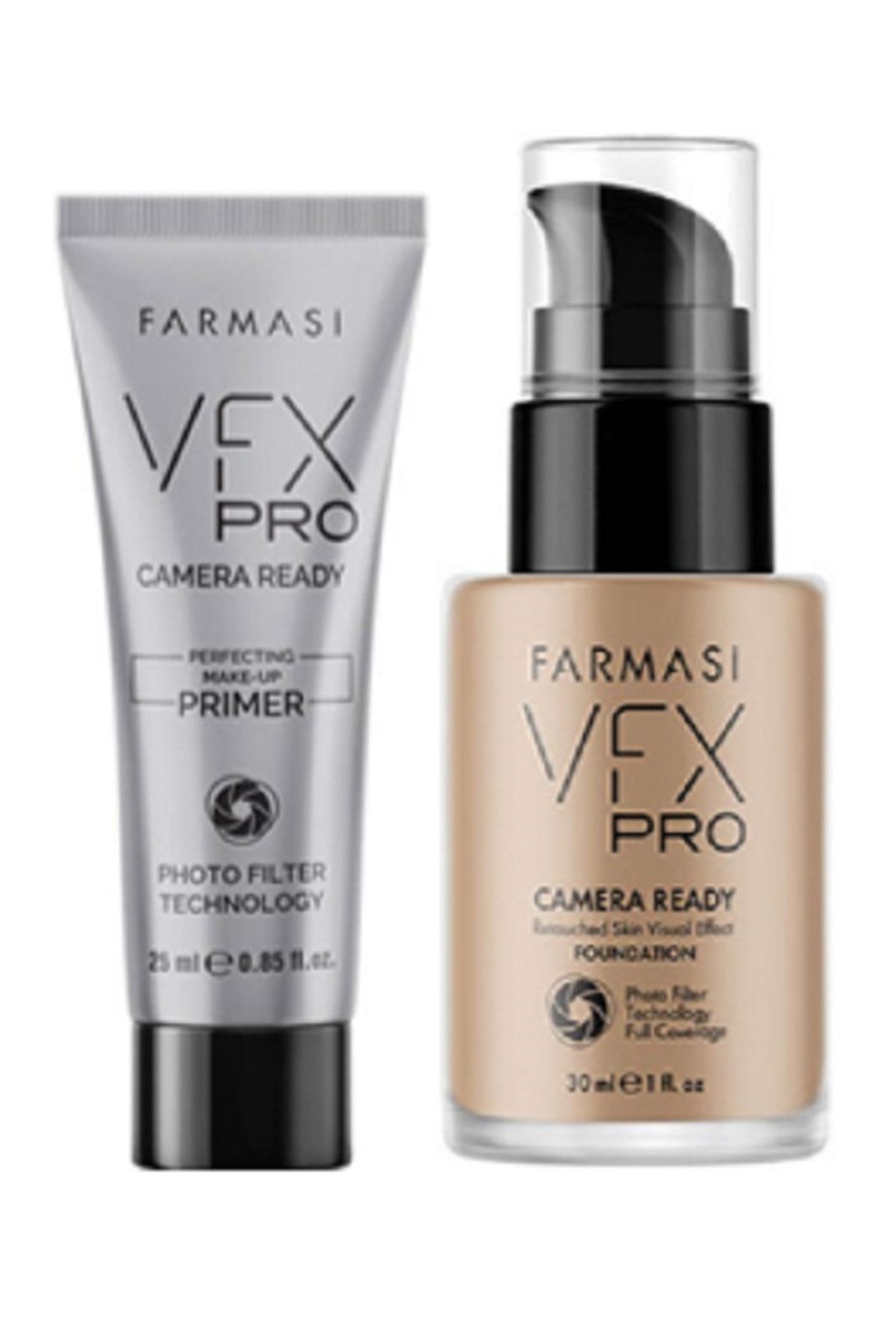 Farmasi Vfx Pro Camera Ready Fondöten 30ml (VANİLLA-07) Ve Makyaj Bazı-20ml Seti