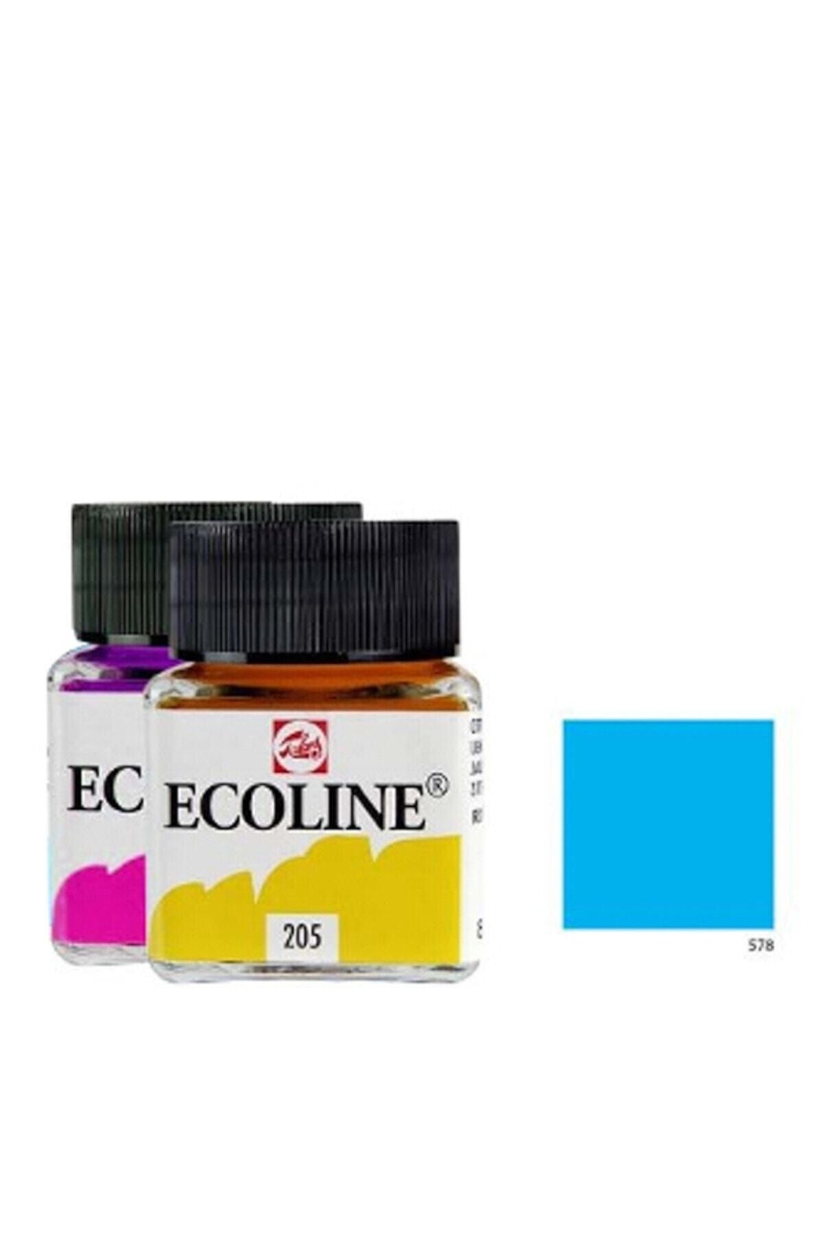 Talens Ecoline Sıvı Suluboya - 578 Sky Blue Cyan