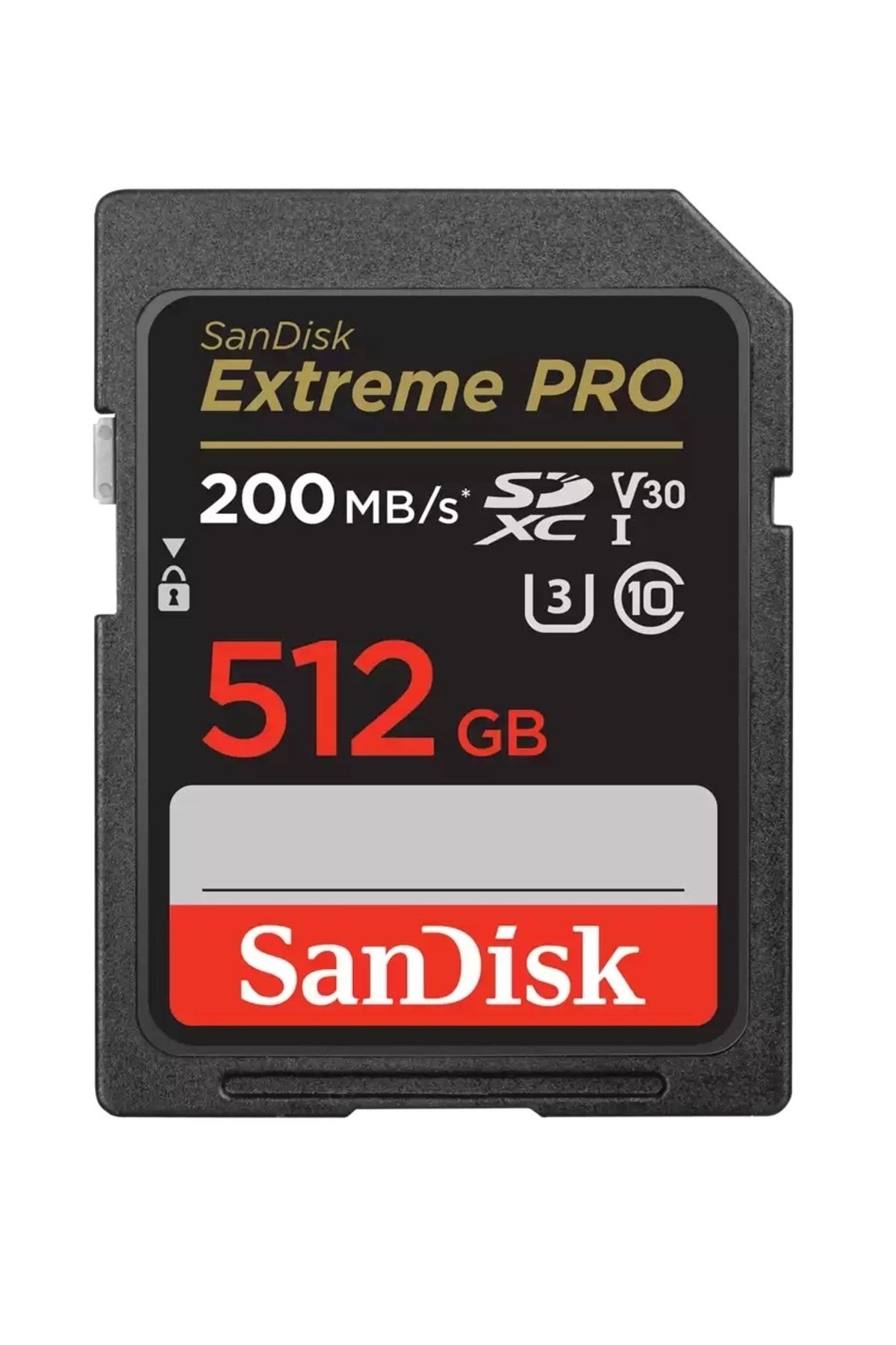 Sandisk Extreme Pro 512gb 200/140mb/s Sdxc V30 Uhs-ı U3 Hafıza Kartı Sdsdxxd-512g-gn4ın