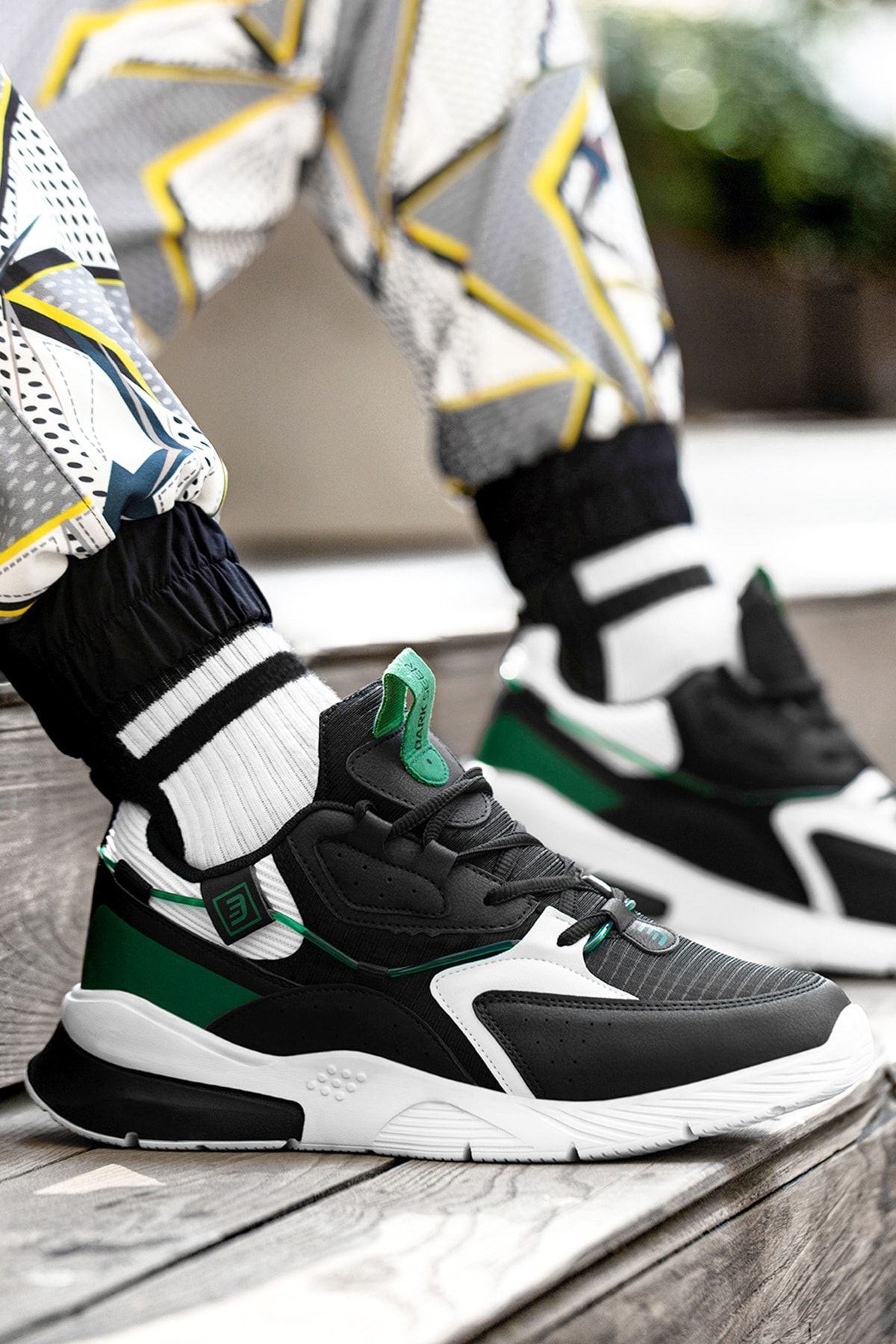 Dark Seer Siyah Beyaz Yeşil Unisex Sneaker