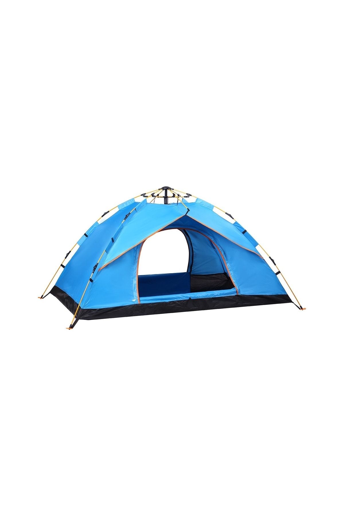 Onetick 4 Kişilik Çift Kapılı Otomatik Kamp Çadırı Mavi 220x200x140