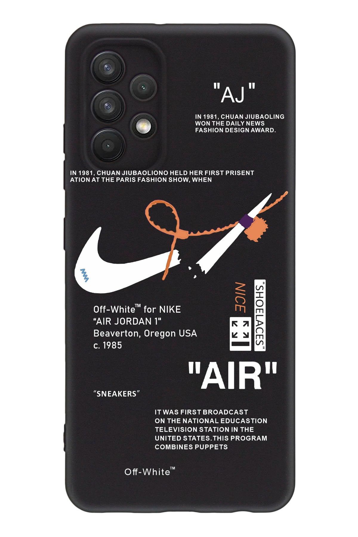 shoptocase Galaxy A13 Uyumlu Air Nike Desenli Lansman Telefon Kılıfı