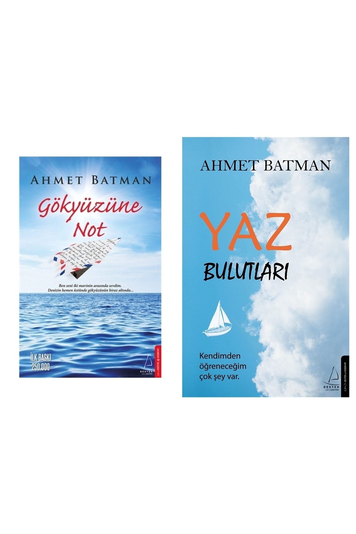 Destek Yayınları Yaz Bulutları + Gökyüzüne Not Ahmet Batman 2 Kitap