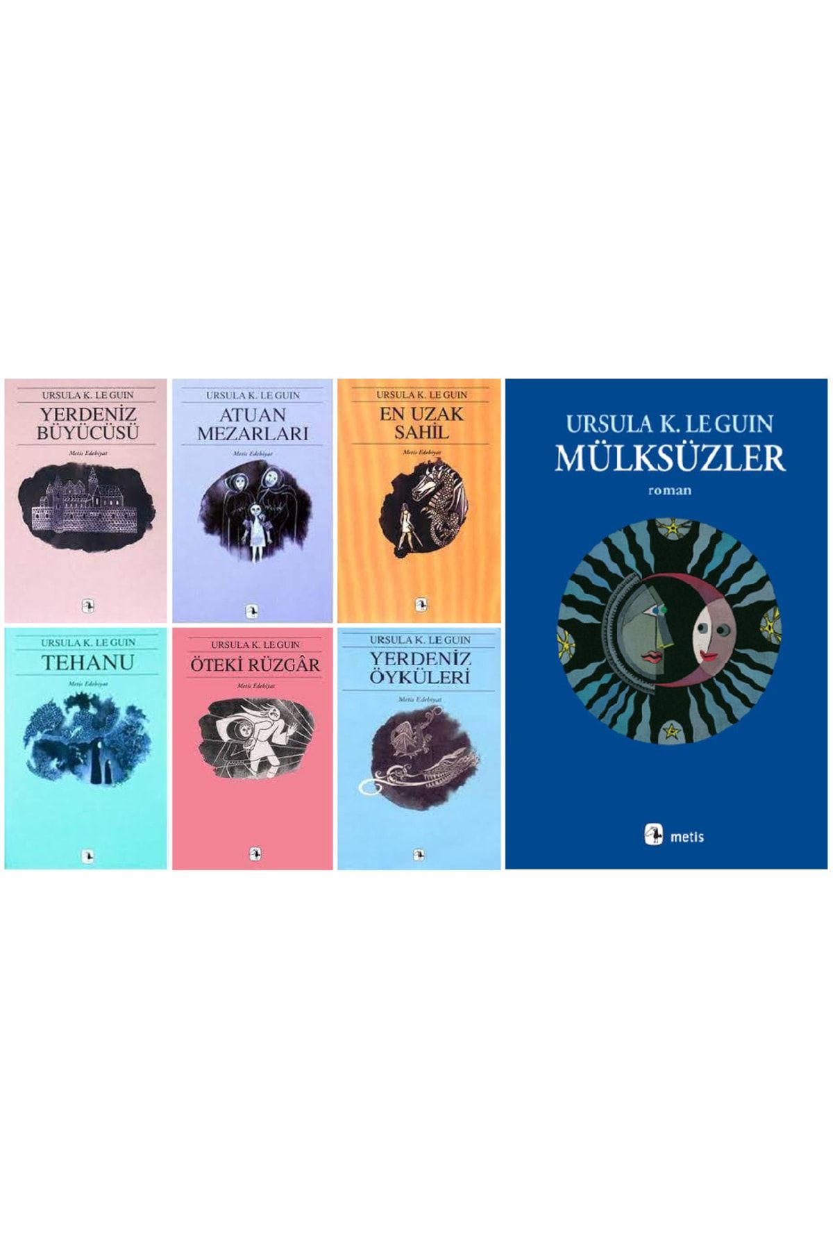 Metis Yayıncılık Ursula K. Le Guin 7 Kitap Set / Yerdeniz Serisi + Mülksüzler