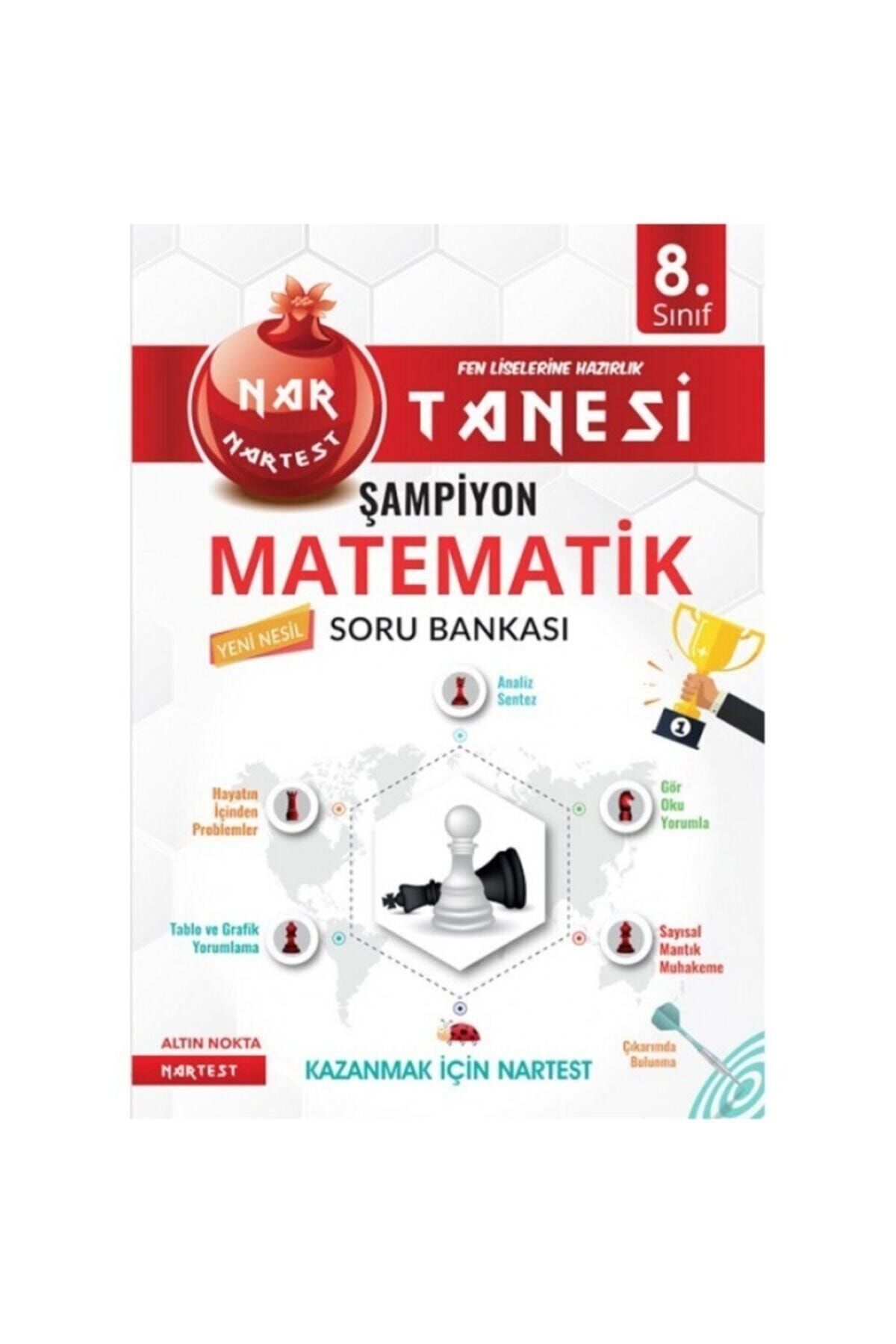 Nartest Yayınları Nartest 8. Sınıf Yeni Nesil Kırmızı Nar Tanesi Şampiyon Matematik Soru Bankası