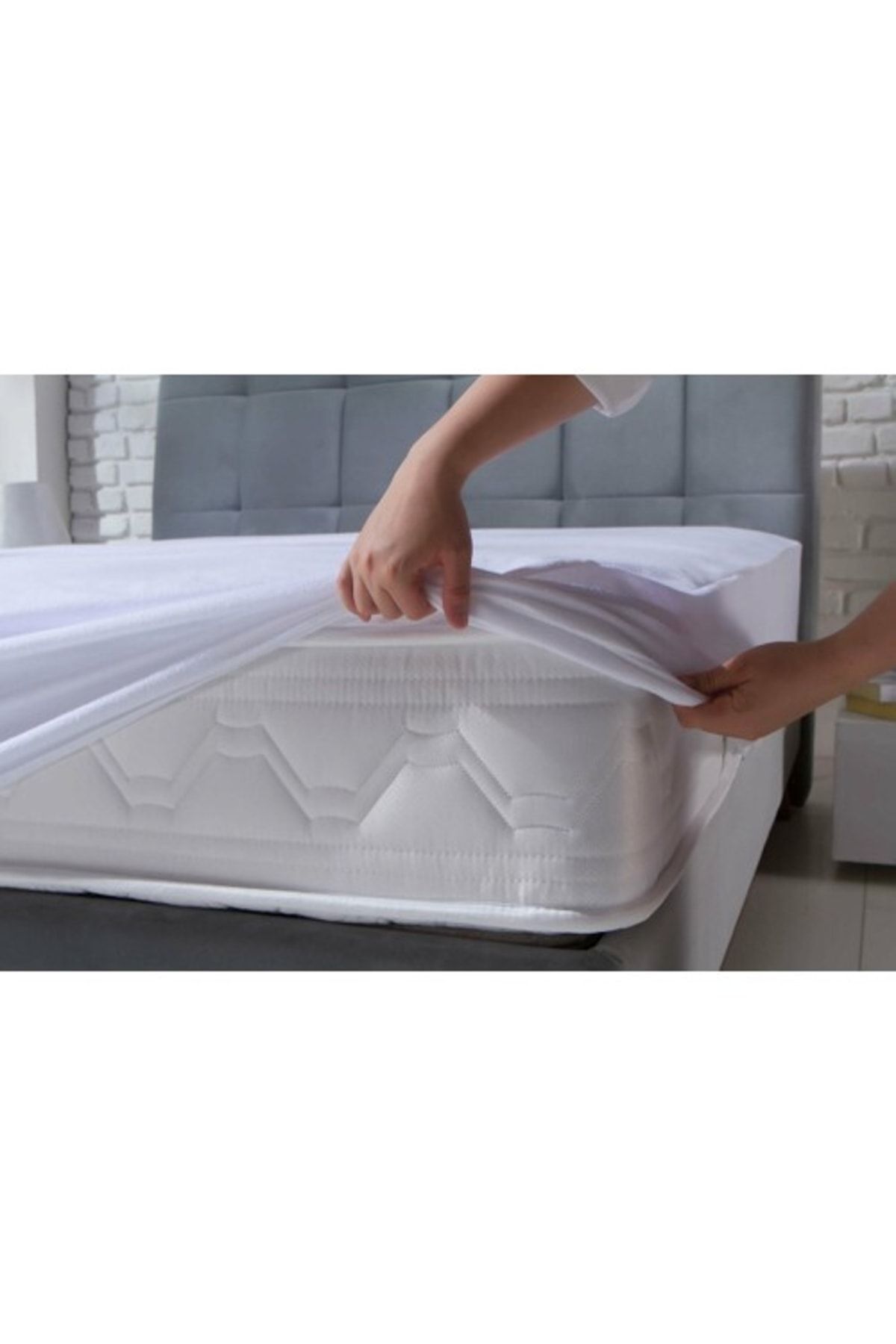 Doqu Home Sleepline Sıvı Geçirmez Fitted Alez Beyaz - 90 x 190 cm