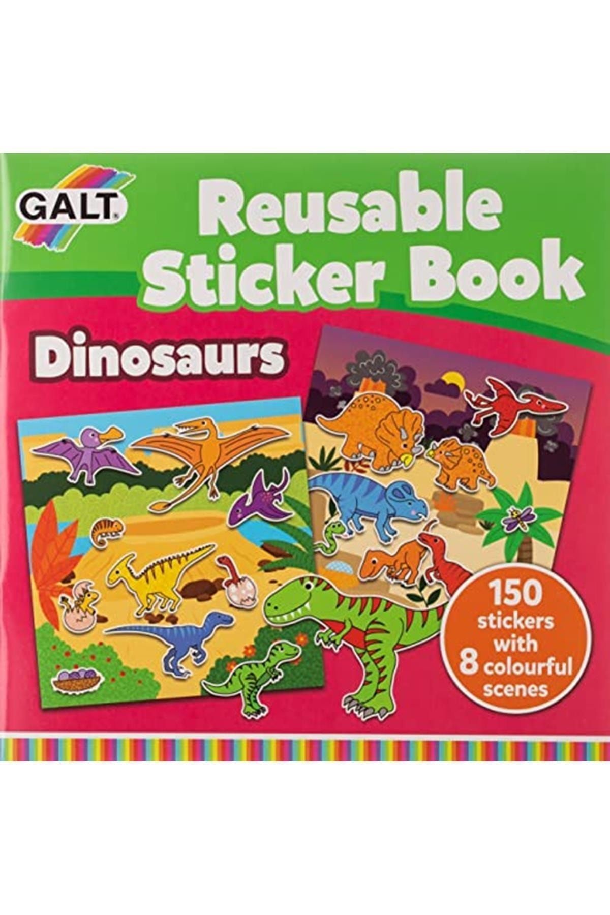 Galt Reusable Sticker Book - Dinosaurs