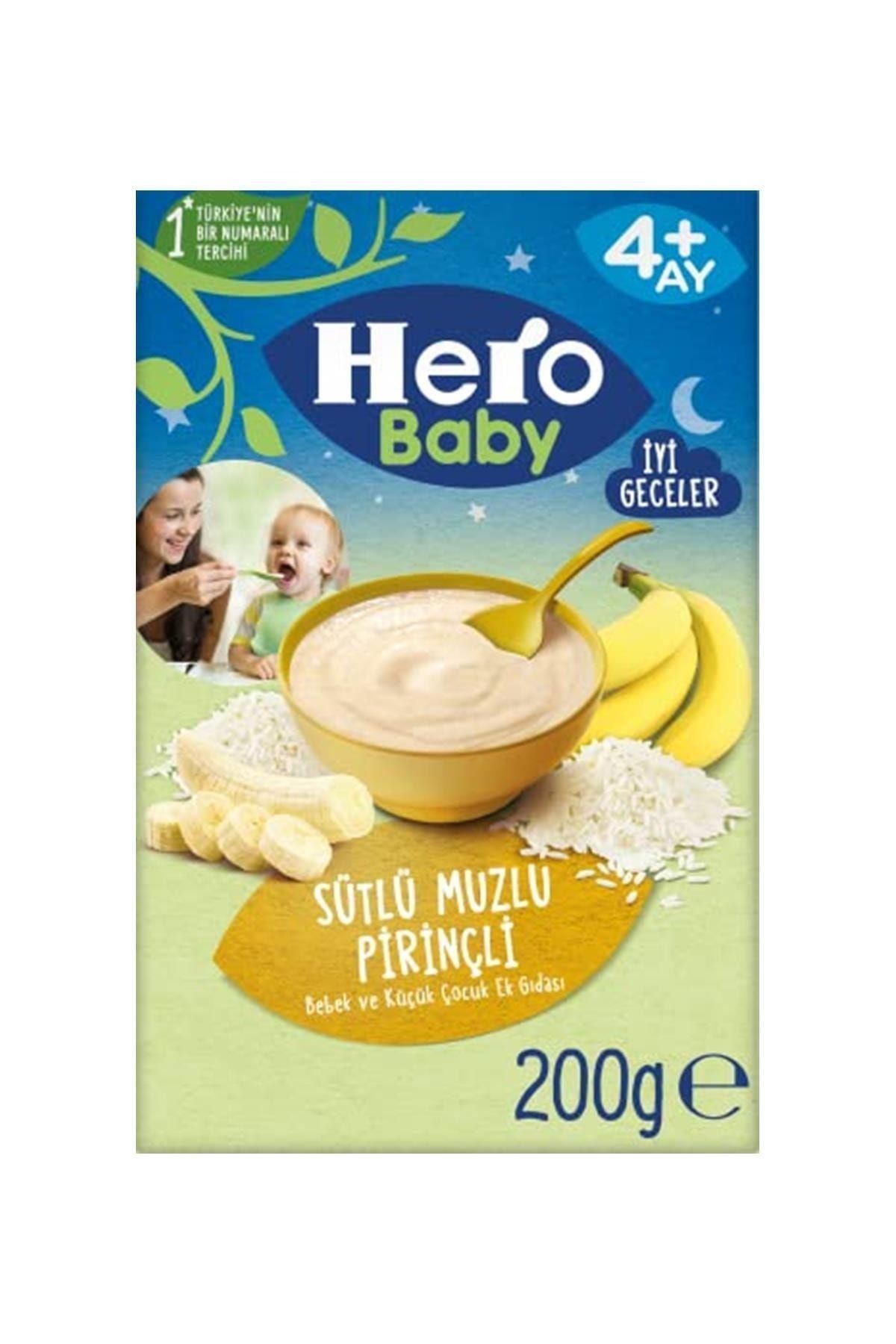 Hero Baby Sütlü Pirinçli Muzlu Kaşık Mama 200 g